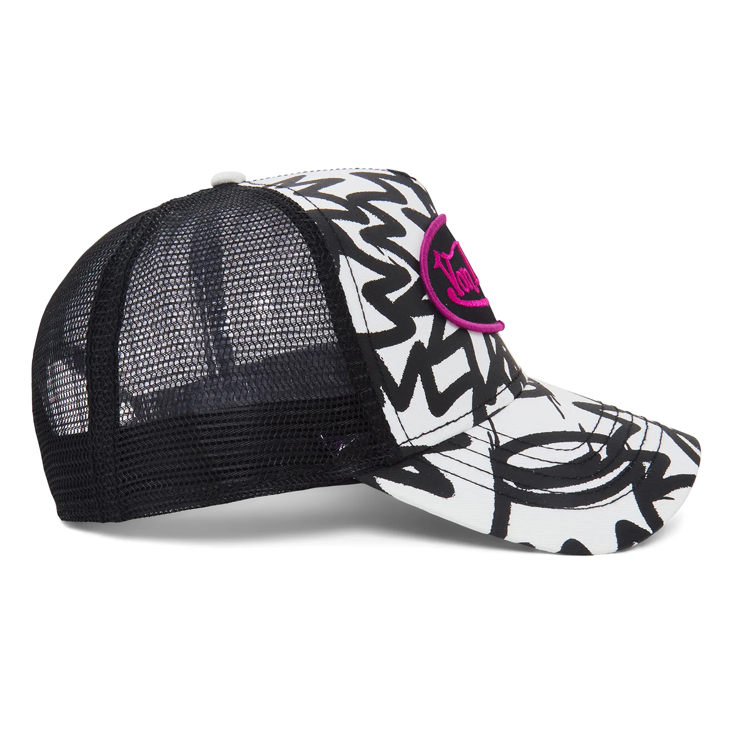 1010-white-multi-trucker-hat-3.webp White Multi Trucker Hat
