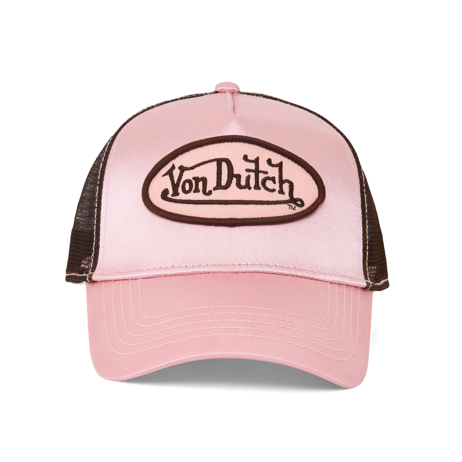1013-pink-satin-trucker-hat-1.webp Pink Satin Trucker Hat