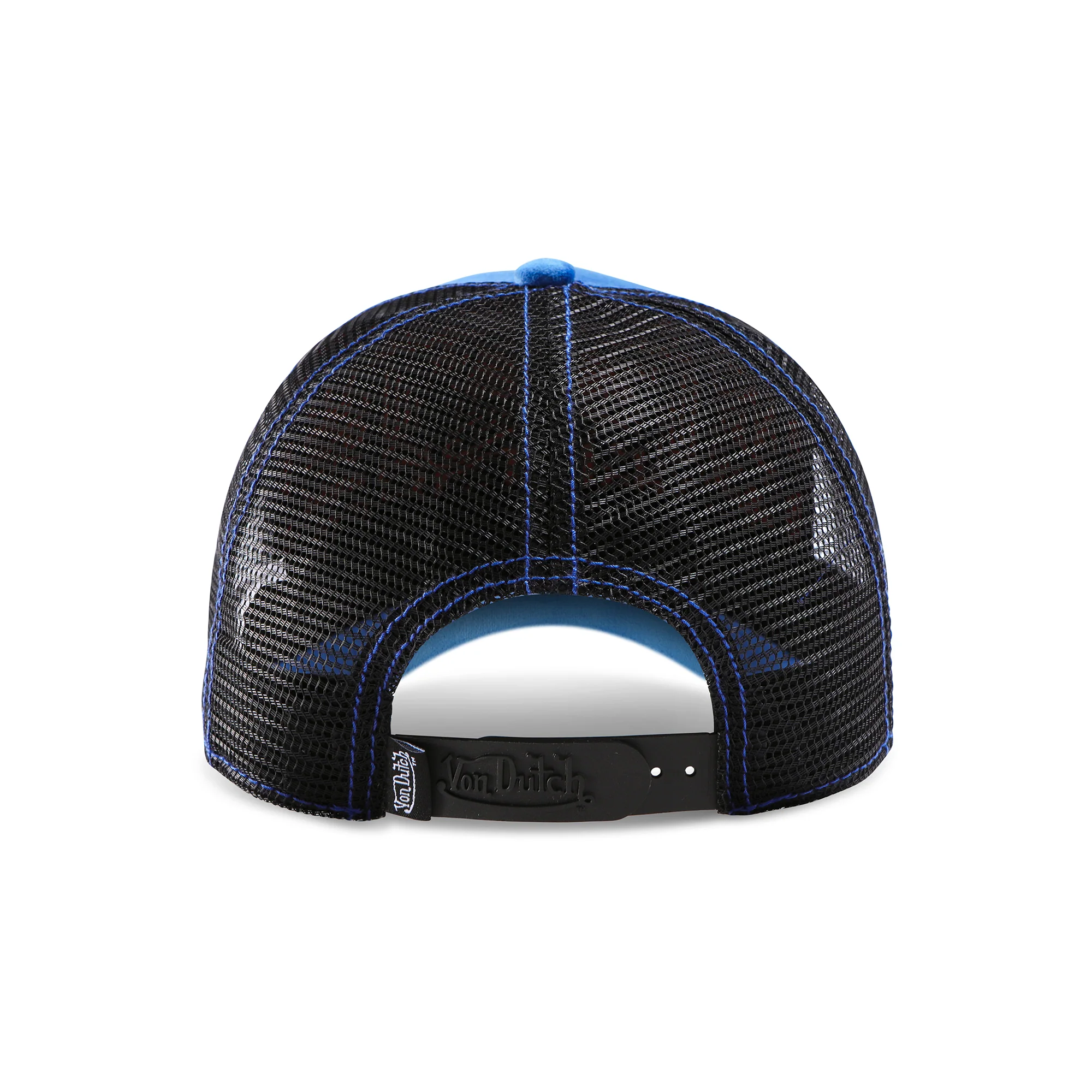 Electric Blue Velvet Trucker Hat