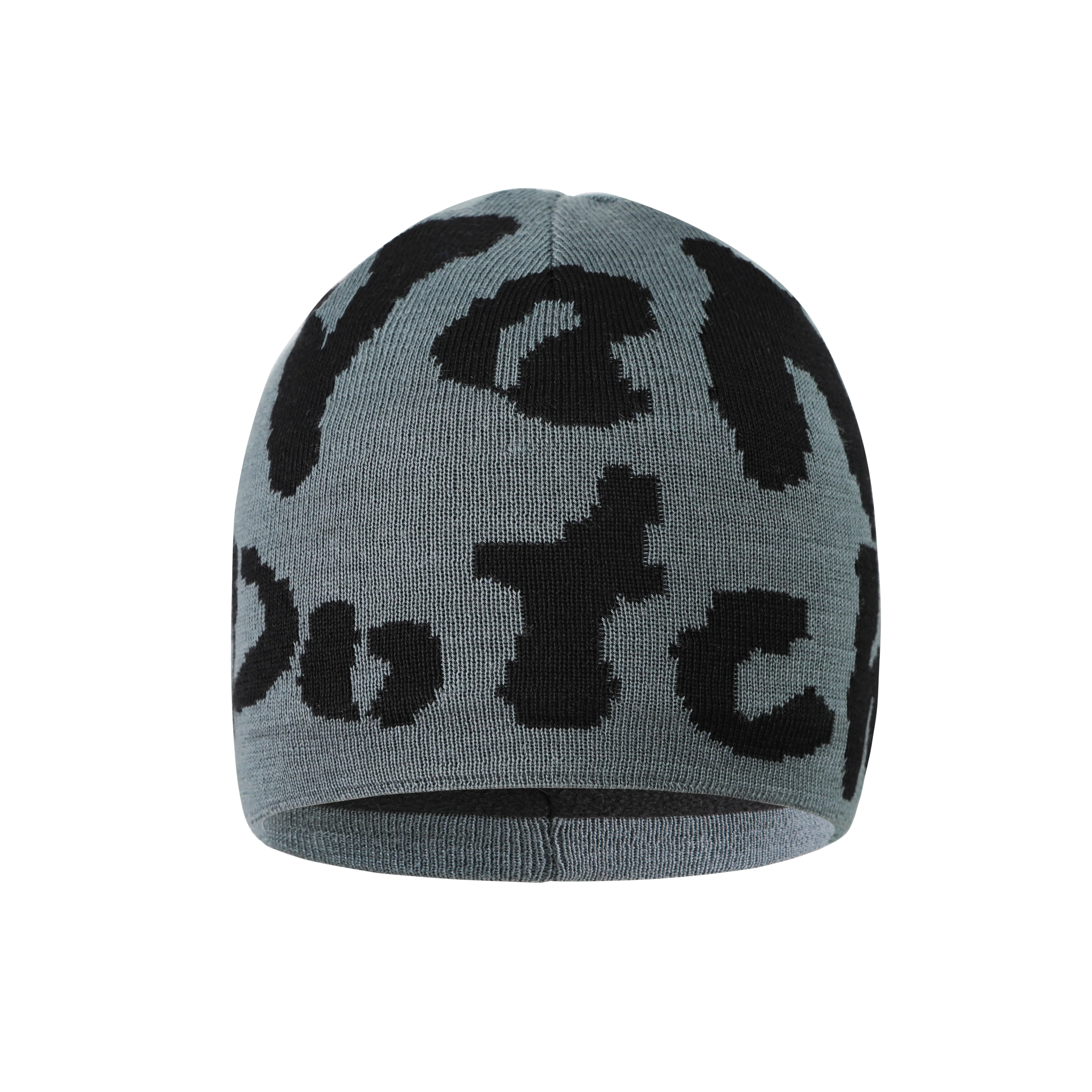 Safari Cheetah Beanie - Grey