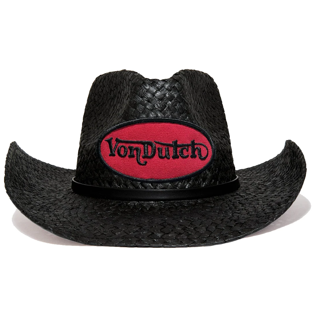 1054-black-red-vintage-ranch-cowboy-hat-1.webp Black & Red Vintage Ranch Cowboy Hat