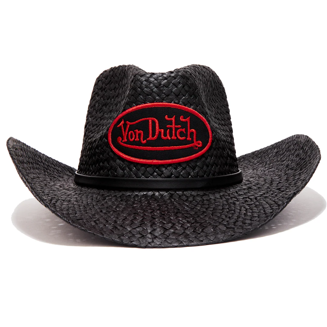 1055-black-red-classic-cowboy-hat-1.webp Black & Red Classic Cowboy Hat