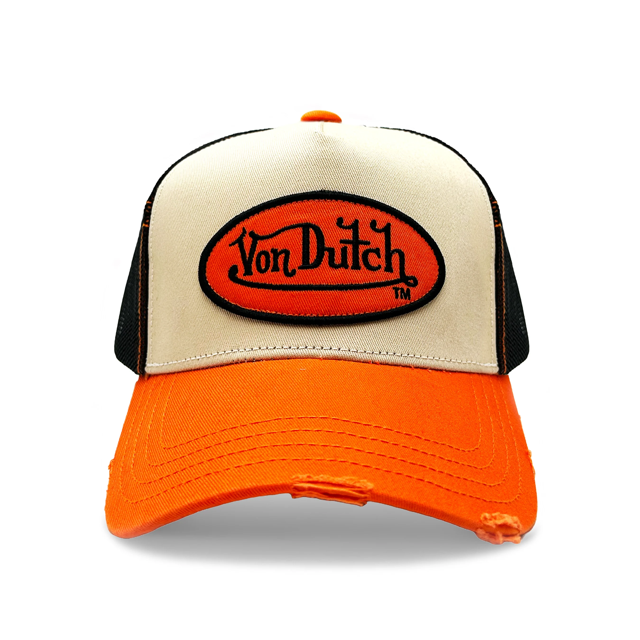 1103-tan-orange-classic-distressed-trucker-hat-1.webp Tan & Orange Classic Distressed Trucker Hat