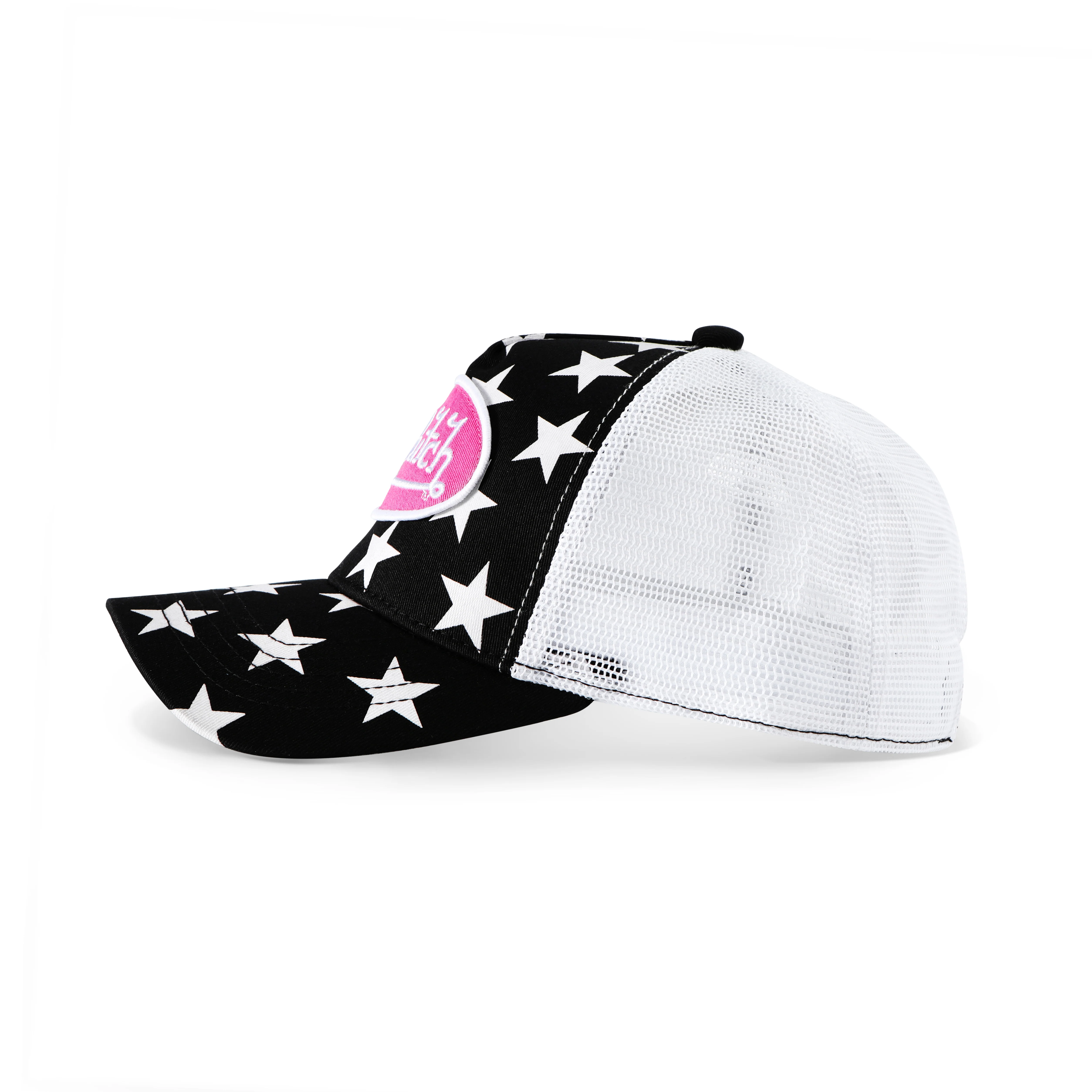 Americana Trucker Hat - Black & Pink