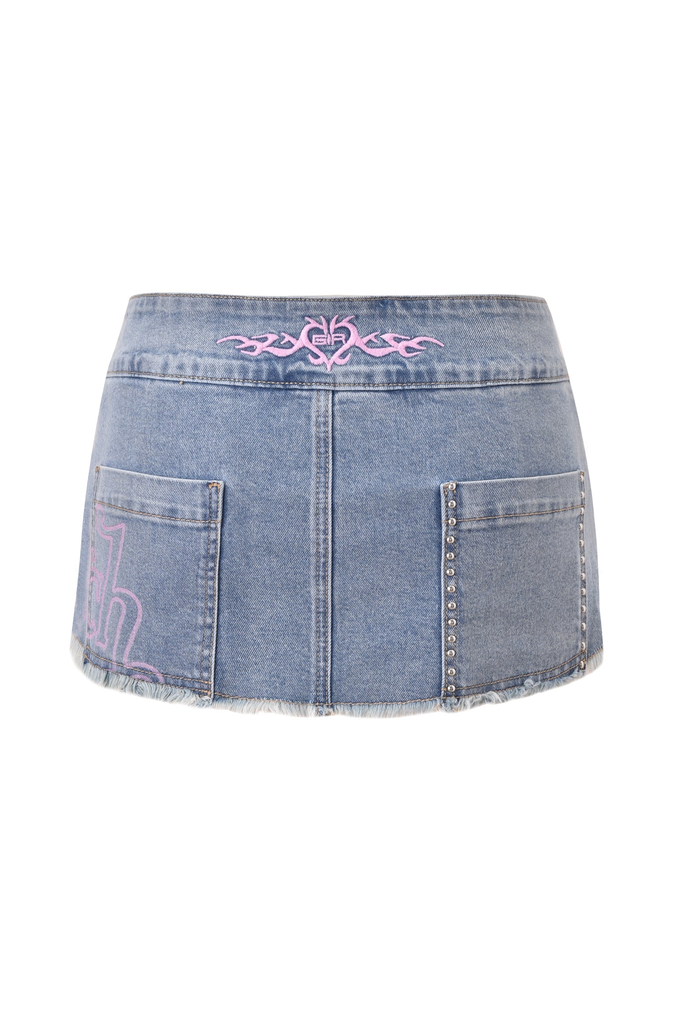 I.AM.GIA X VON DUTCH SYNDRA DENIM MINI SKIRT