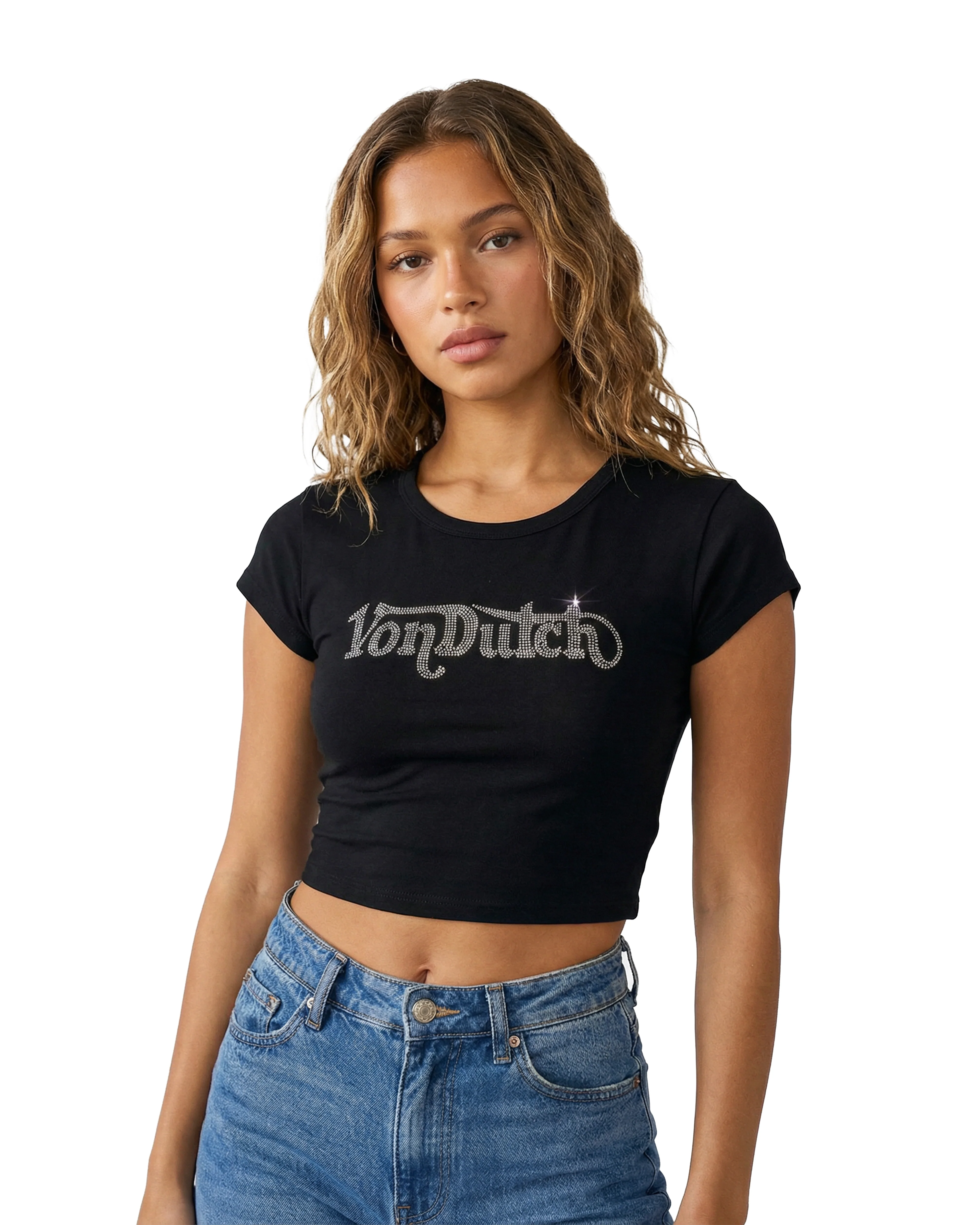 1347-black-clear-ranch-rhinestone-baby-tee-2.webp Black & Clear Ranch Rhinestone Baby Tee