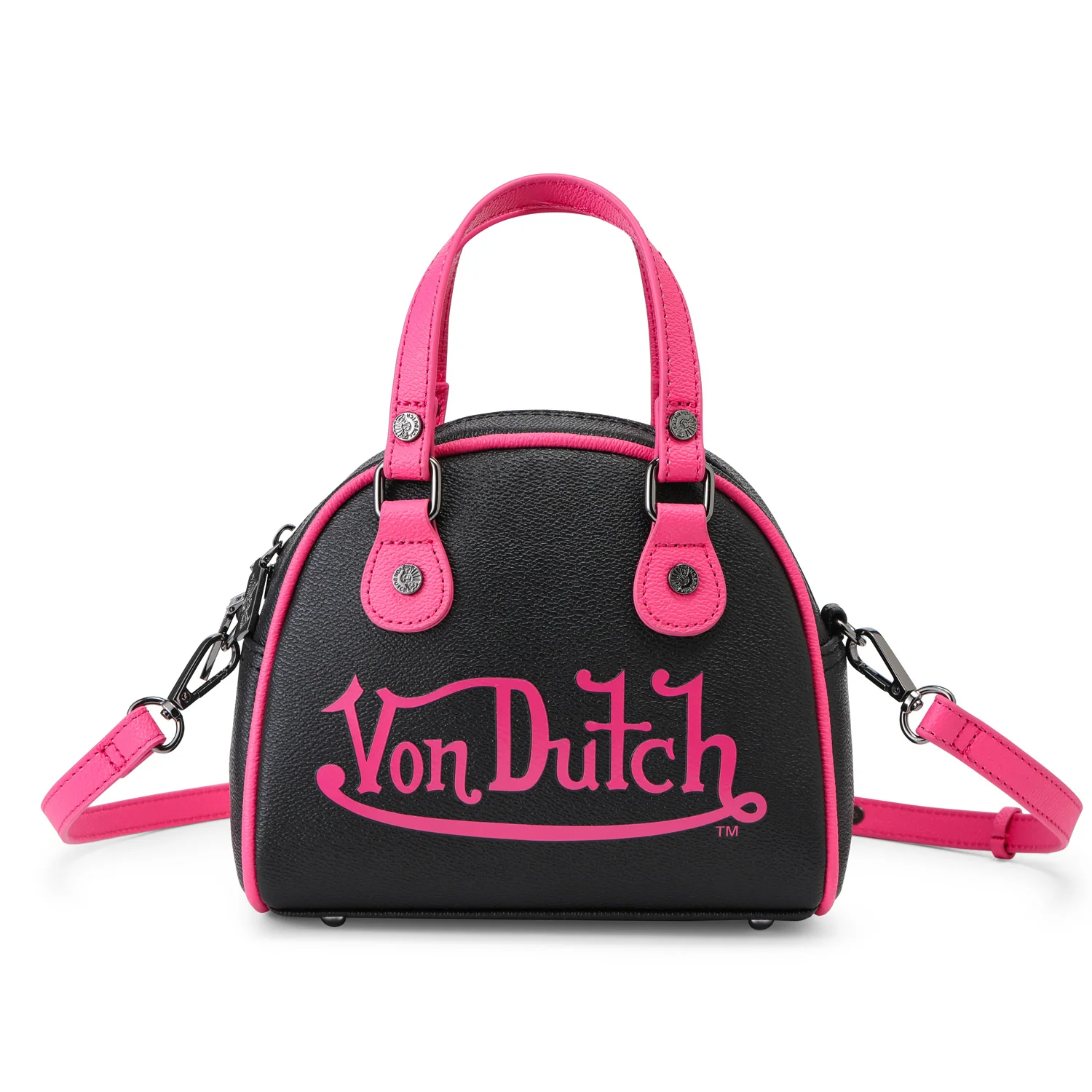 1521-black-hot-pink-two-tone-bowling-bag-1.webp Black & Hot Pink Two-Tone Bowling Bag