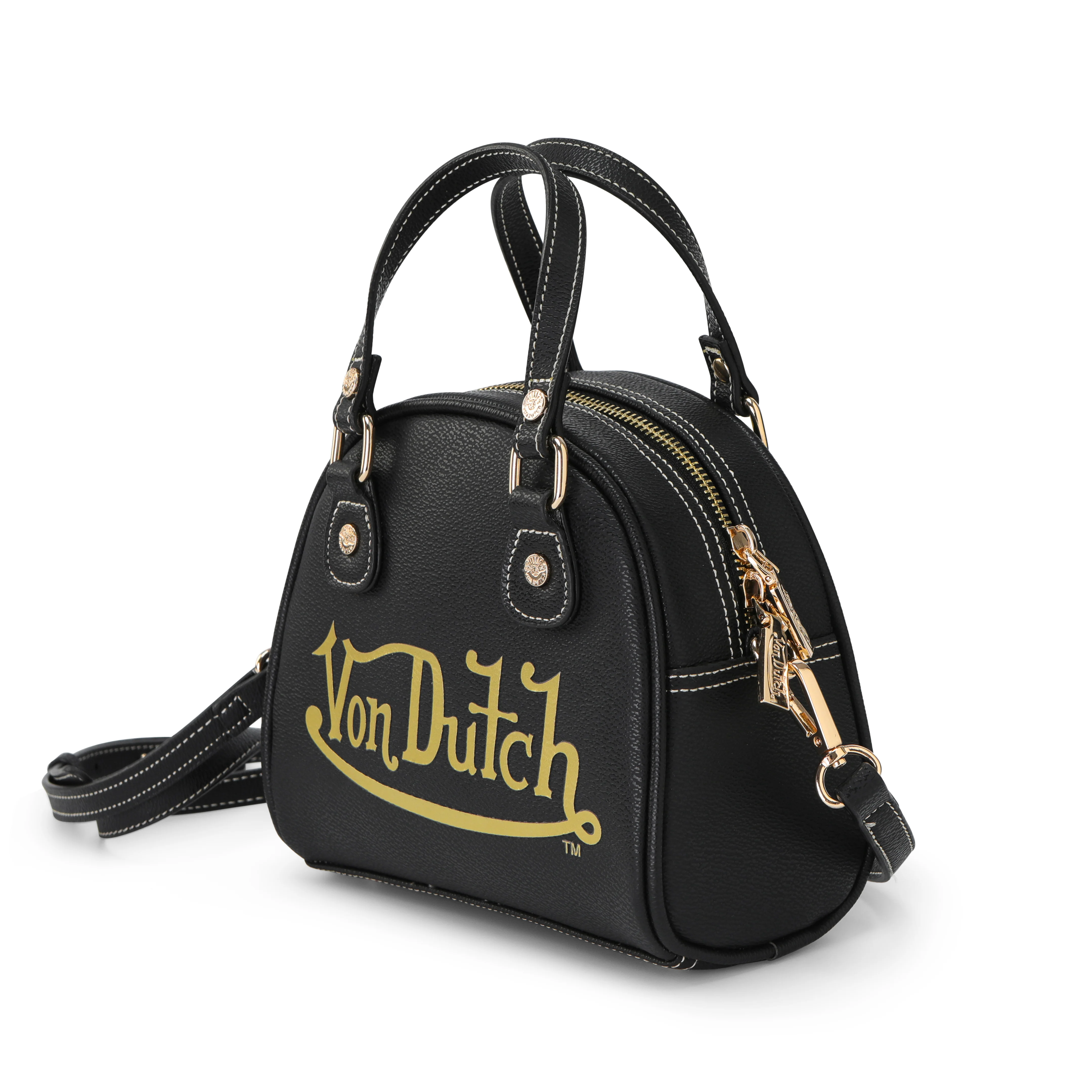1523-racing-stripe-black-gold-bowling-bag-2.webp Racing Stripe Black & Gold Bowling Bag