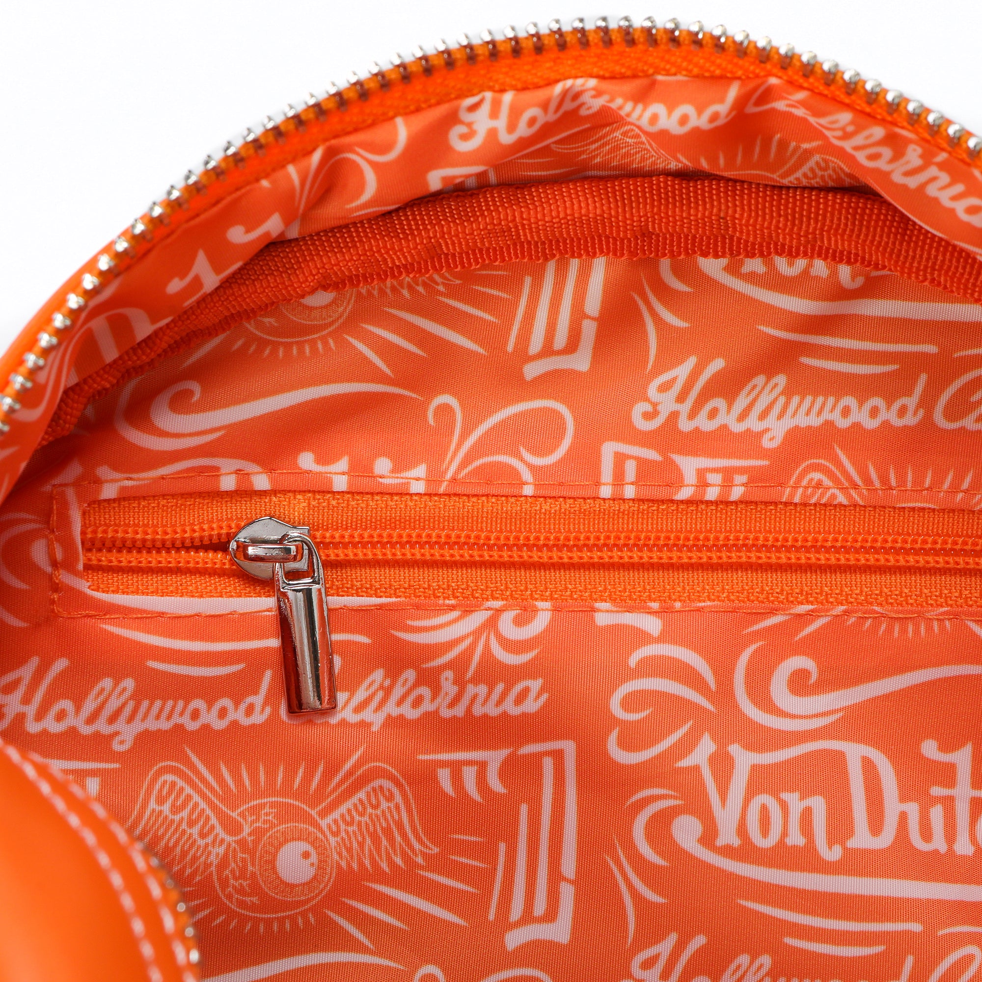 155-orange-cow-print-vegan-pony-hair-bowling-bag-6.jpg Orange Cow Print Vegan Pony Hair Bowling Bag