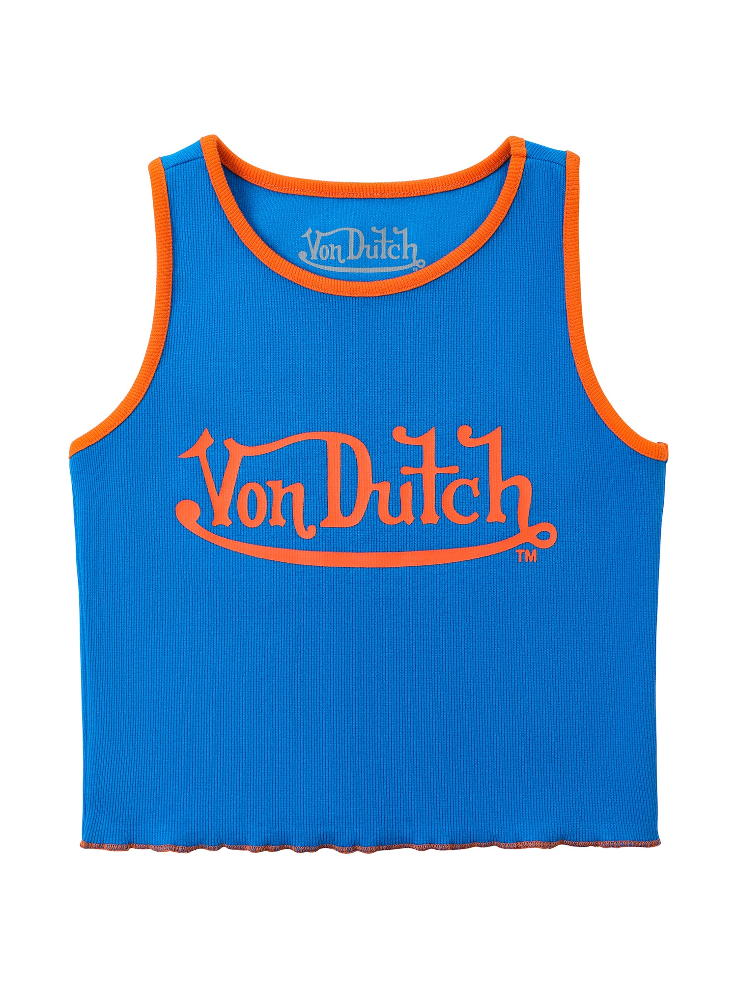 1684-women-s-ribbed-crop-tanks-blue-and-orange-1.jpg Women's Ribbed Crop Tanks - Blue and Orange