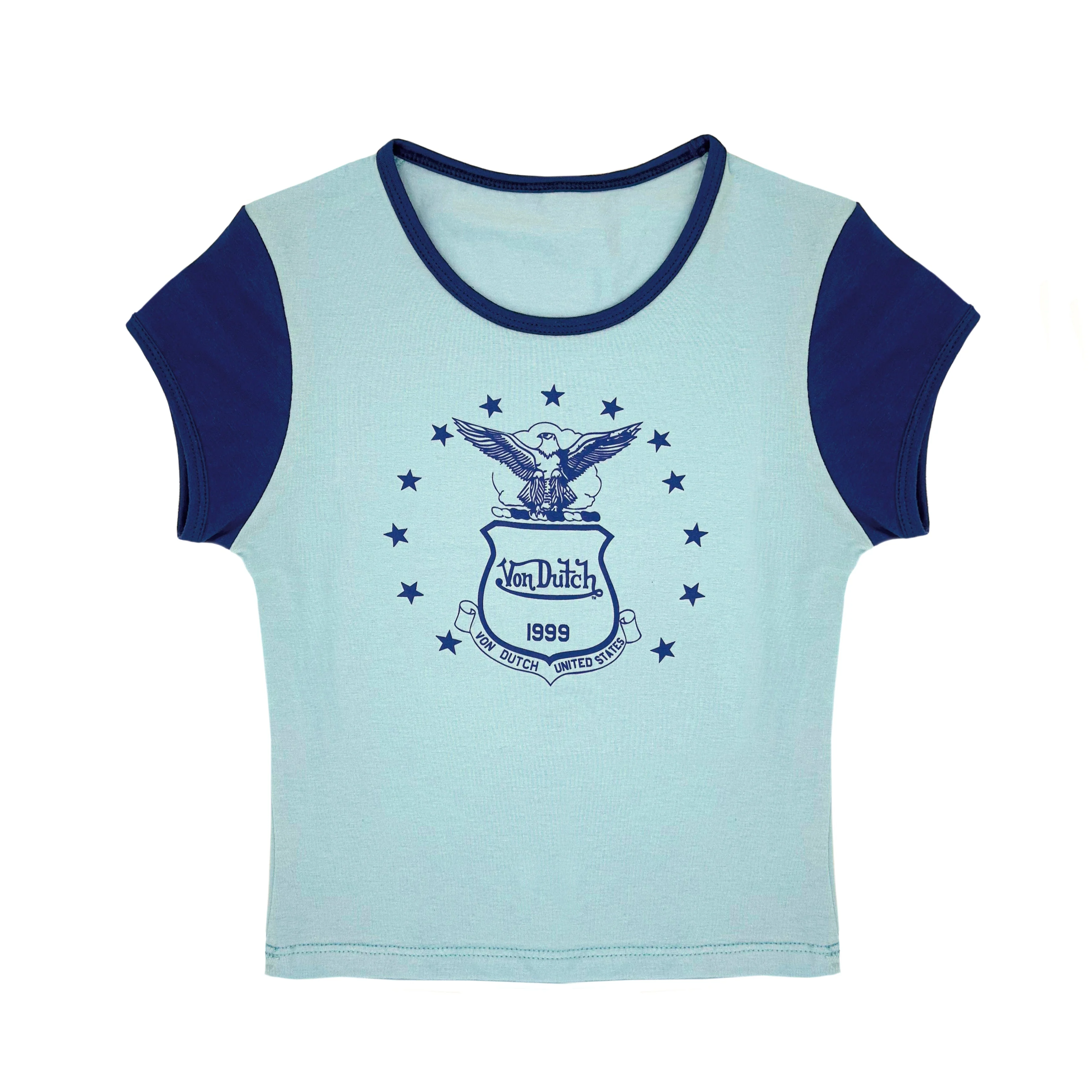 1798-99-baby-tee-light-blue-1.webp 99' Baby Tee - Light Blue