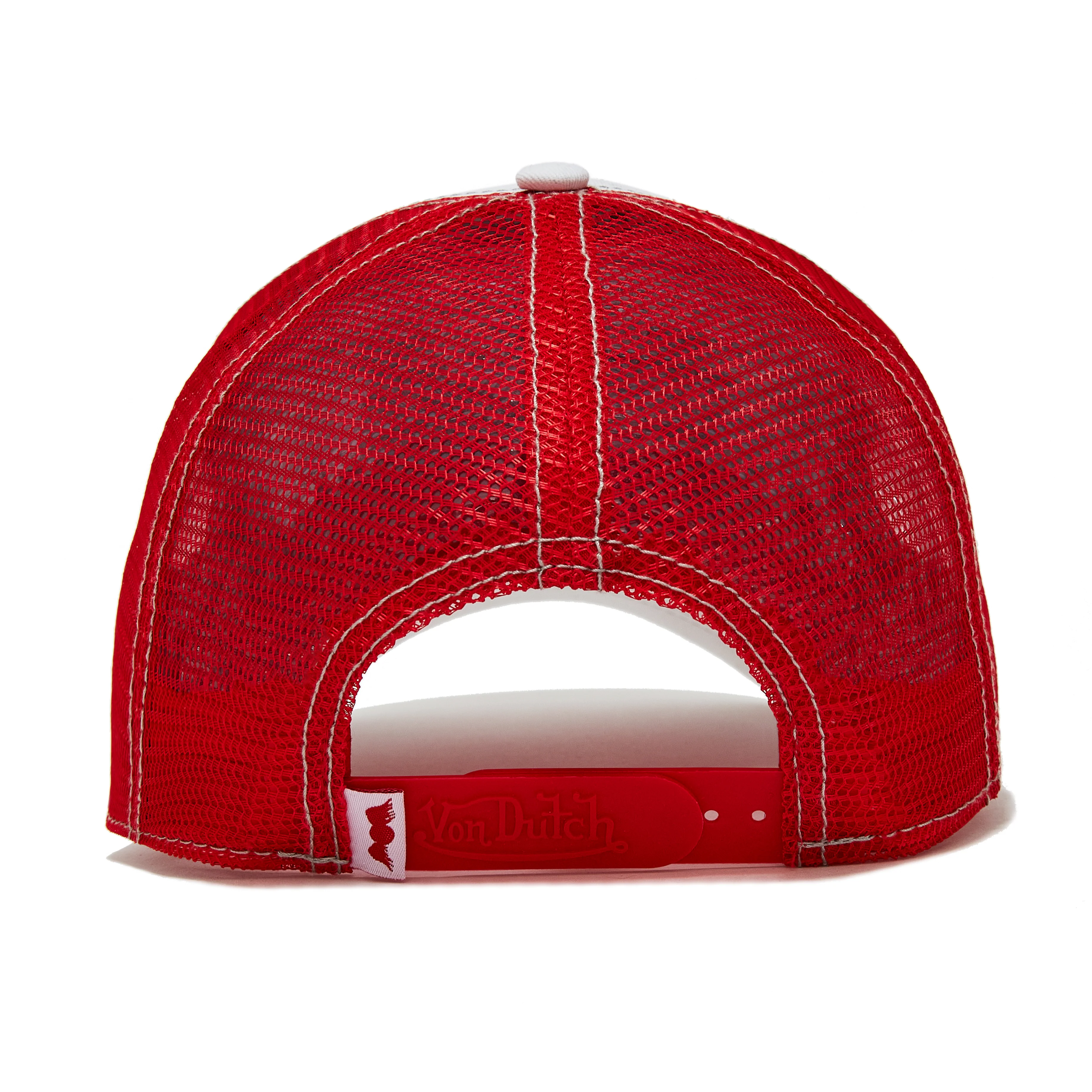 184-white-red-trucker-hat-3.webp White & Red Trucker Hat