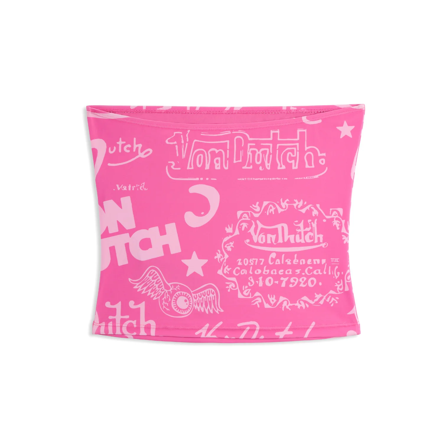 1936-tube-top-hot-pink-all-over-print-1.webp TUBE TOP - HOT PINK ALL OVER PRINT