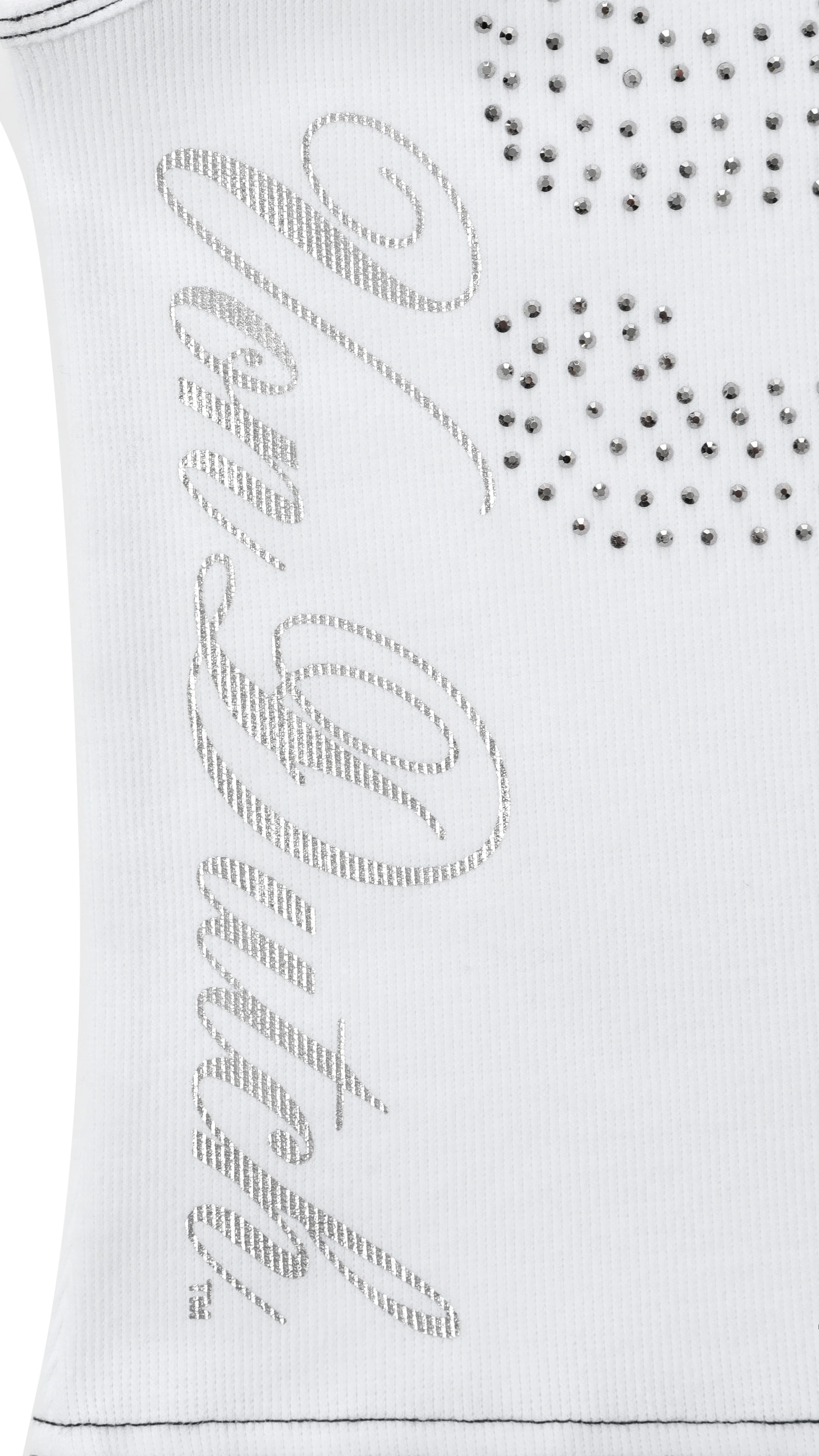 99' Rhinestone Tank - White