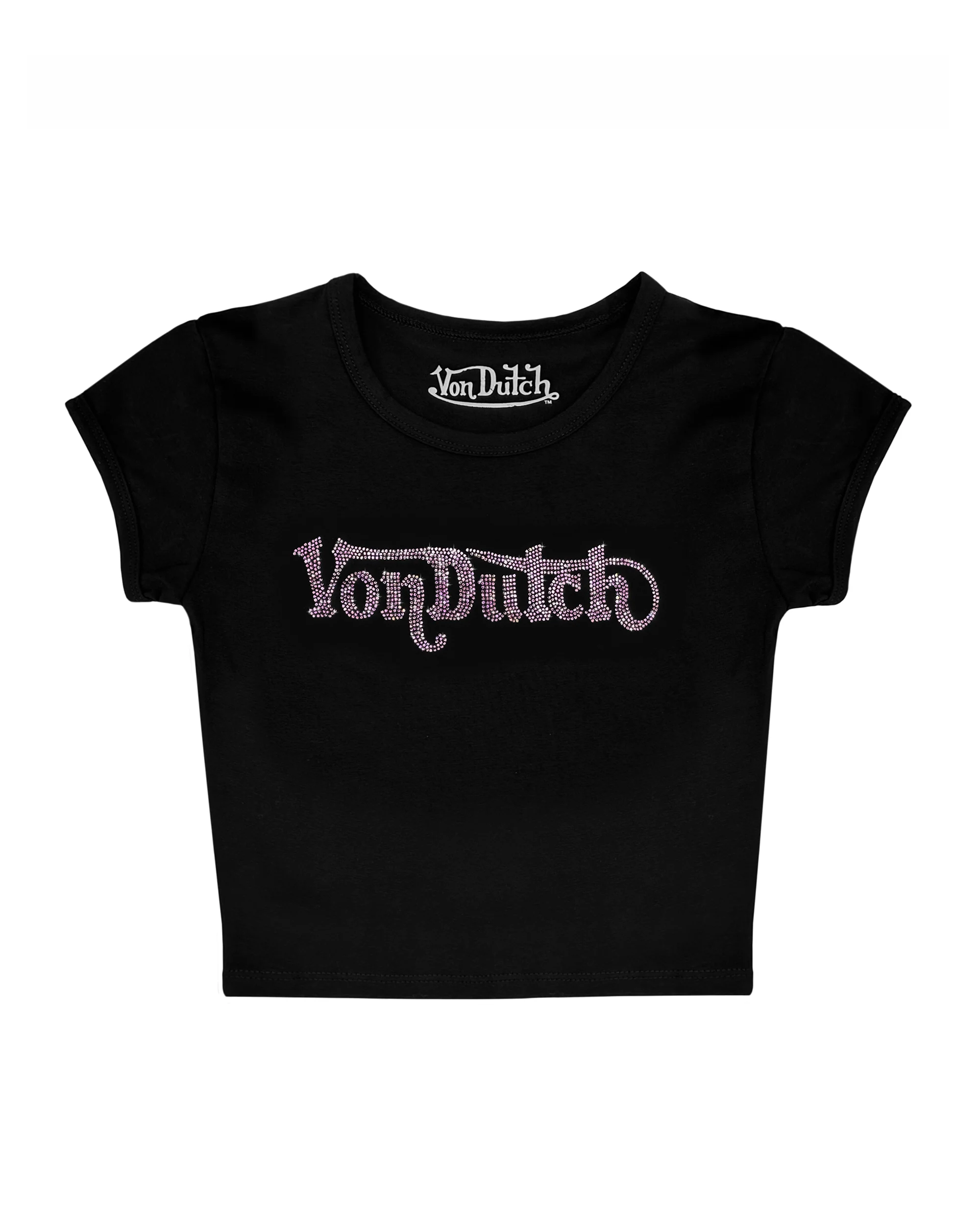 21-von-dutch-black-pink-ranch-rhinestone-baby-tee-1.webp Von Dutch Black & Pink Ranch Rhinestone Baby Tee