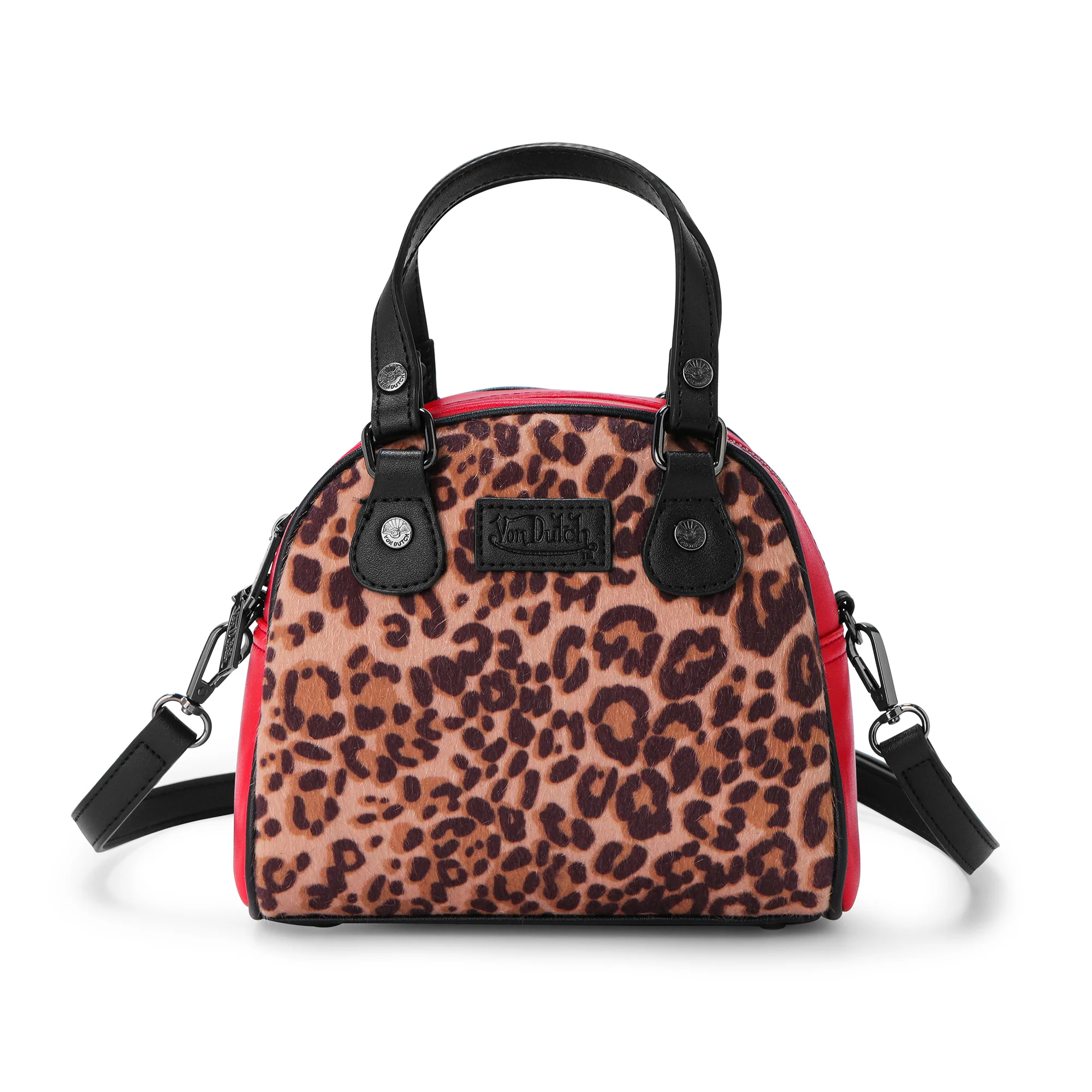 211-red-leopard-vegan-pony-hair-bowling-bag-3.webp Red Leopard Vegan Pony Hair Bowling Bag
