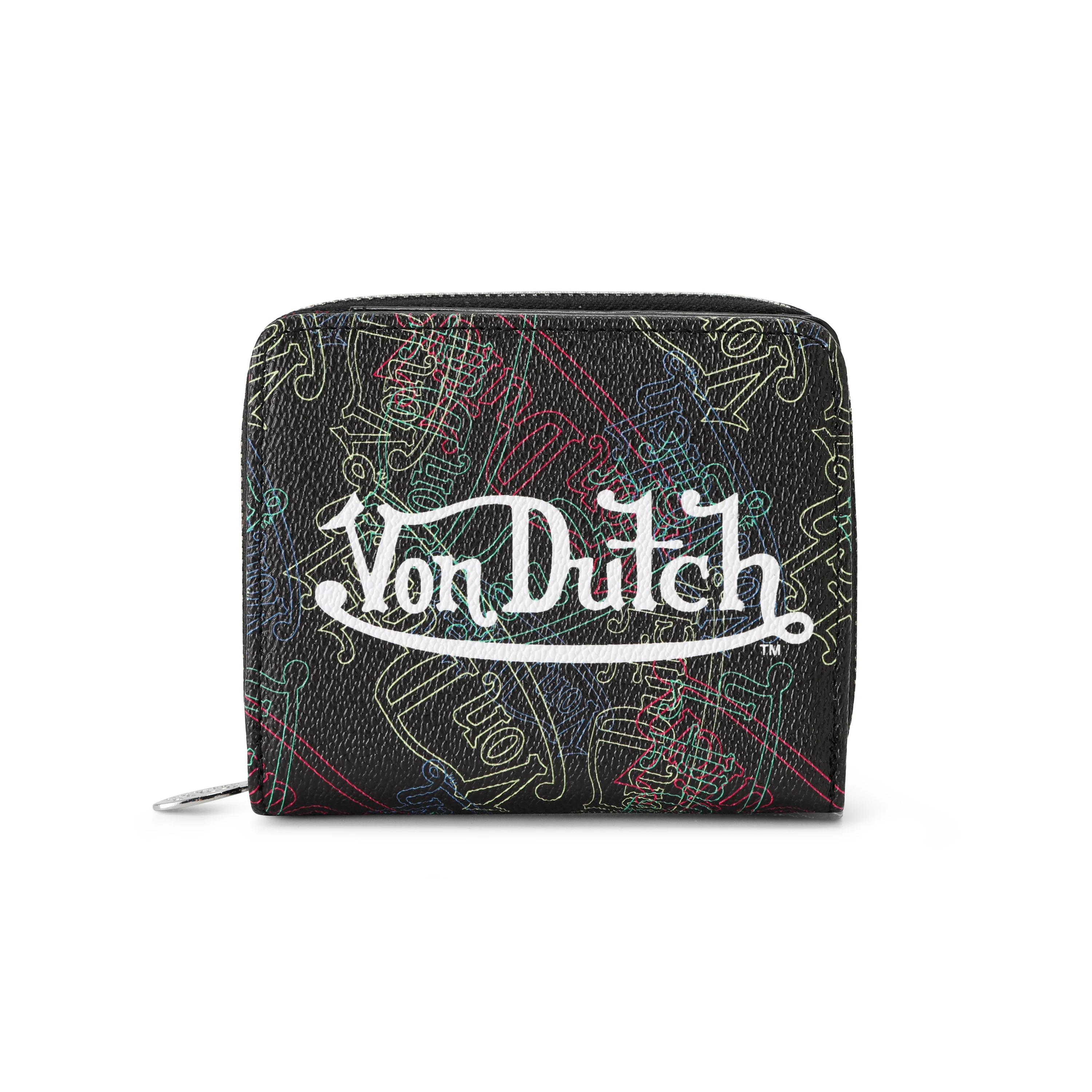 2117-neon-logos-all-over-print-zip-up-wallet-1.webp Neon Logos All Over Print Zip-Up Wallet