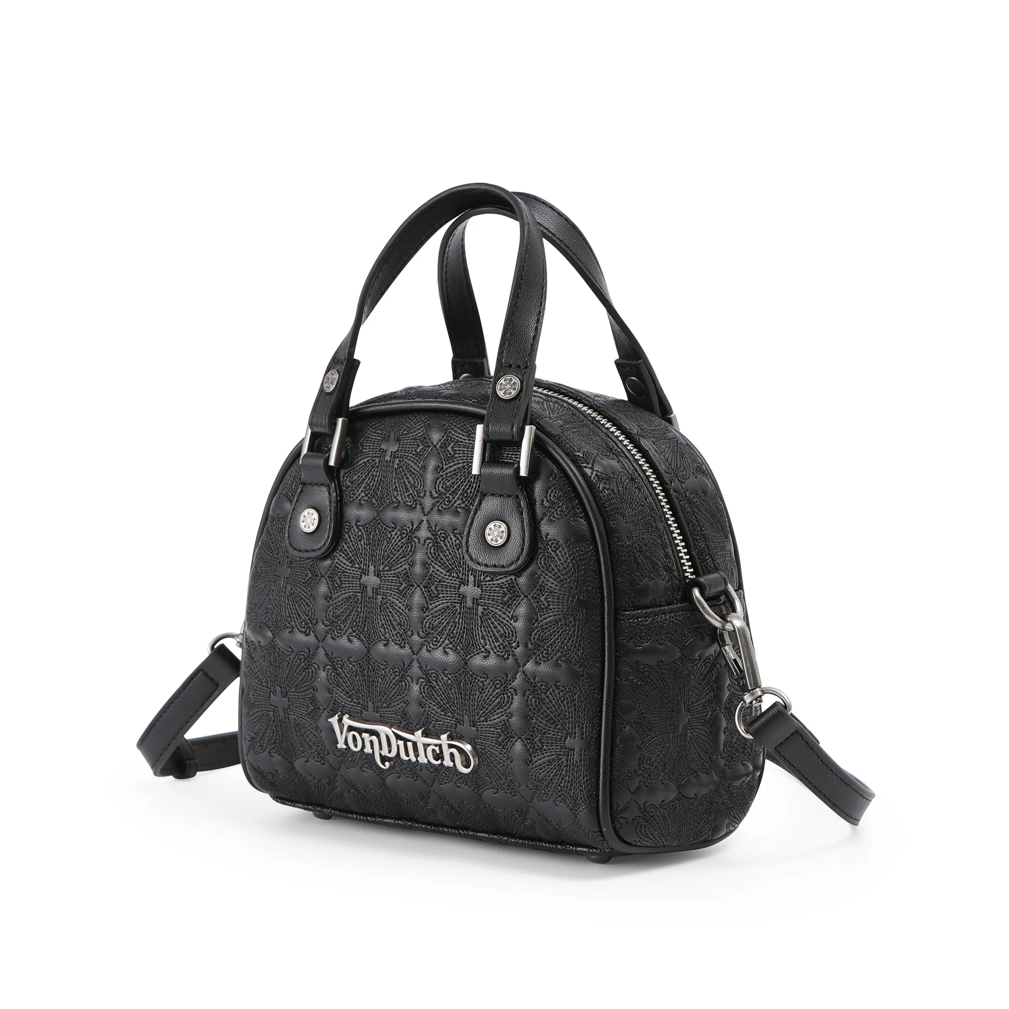 221-embroidered-chopper-bowling-bag-black-2.webp Embroidered Chopper Bowling Bag - Black