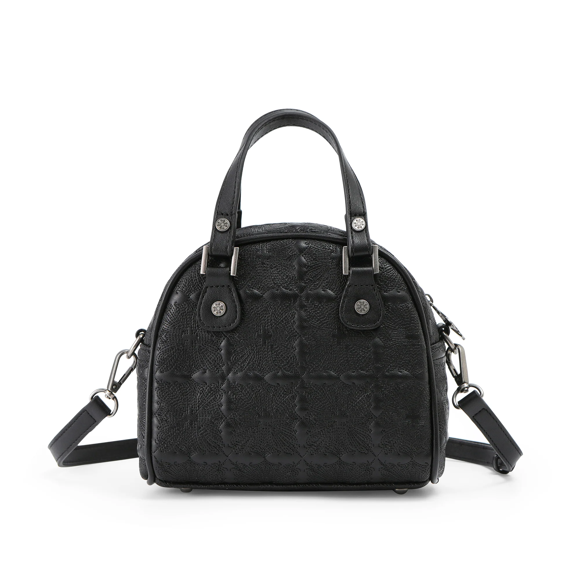 221-embroidered-chopper-bowling-bag-black-3.webp Embroidered Chopper Bowling Bag - Black