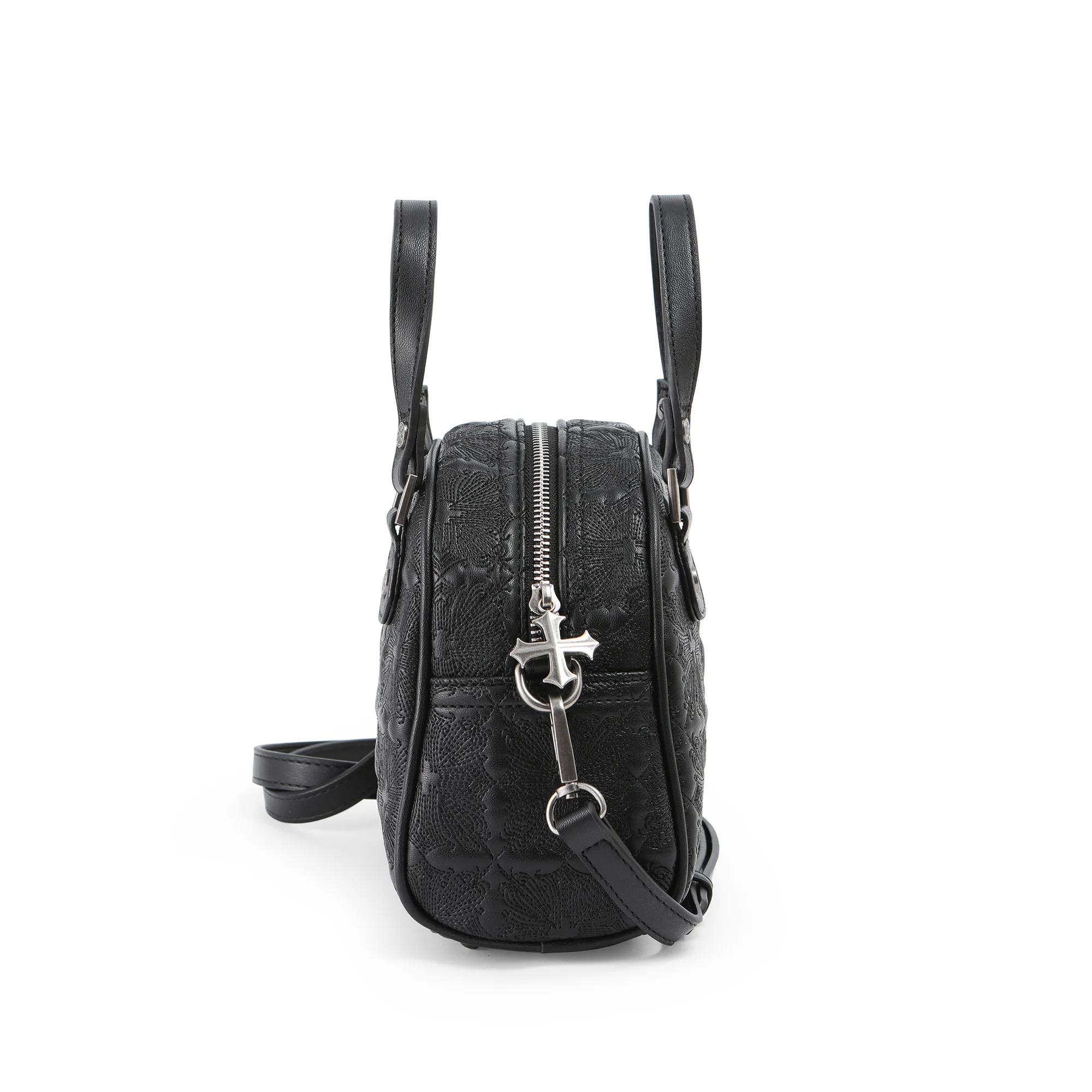 221-embroidered-chopper-bowling-bag-black-4.webp Embroidered Chopper Bowling Bag - Black