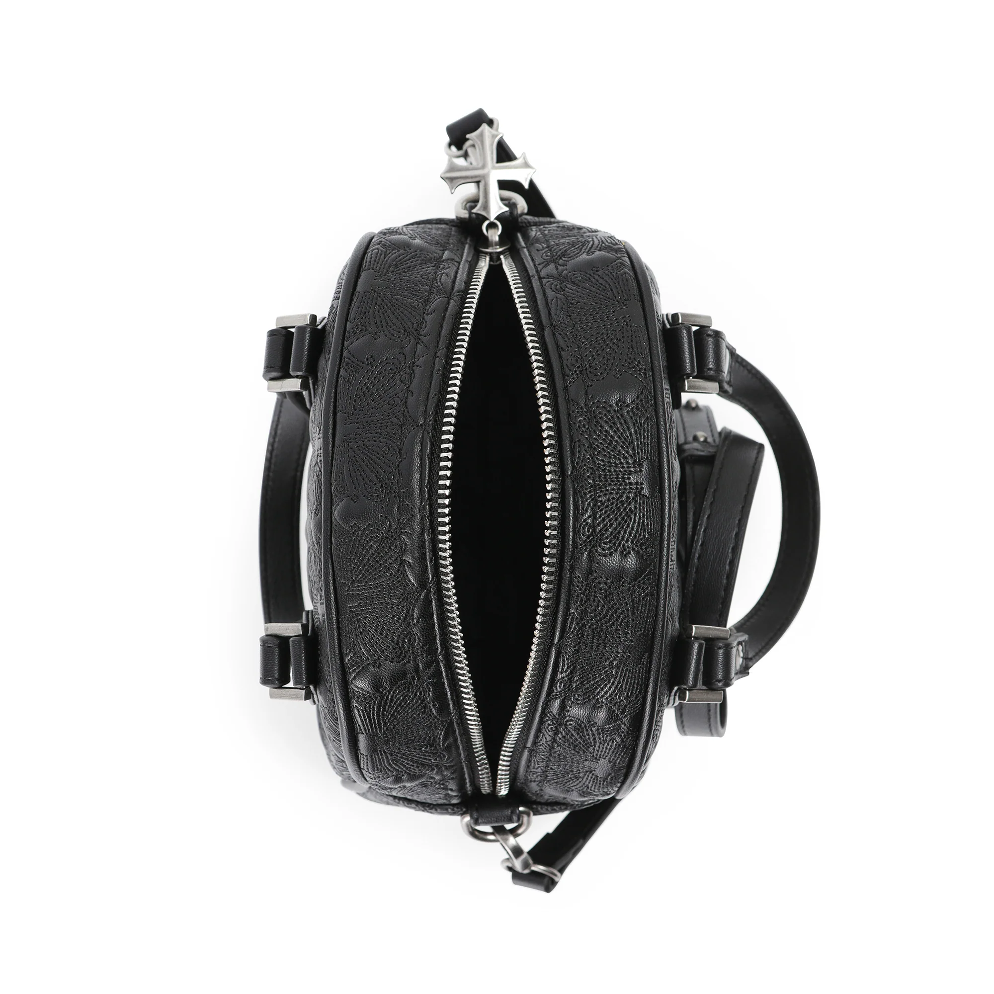 221-embroidered-chopper-bowling-bag-black-5.webp Embroidered Chopper Bowling Bag - Black