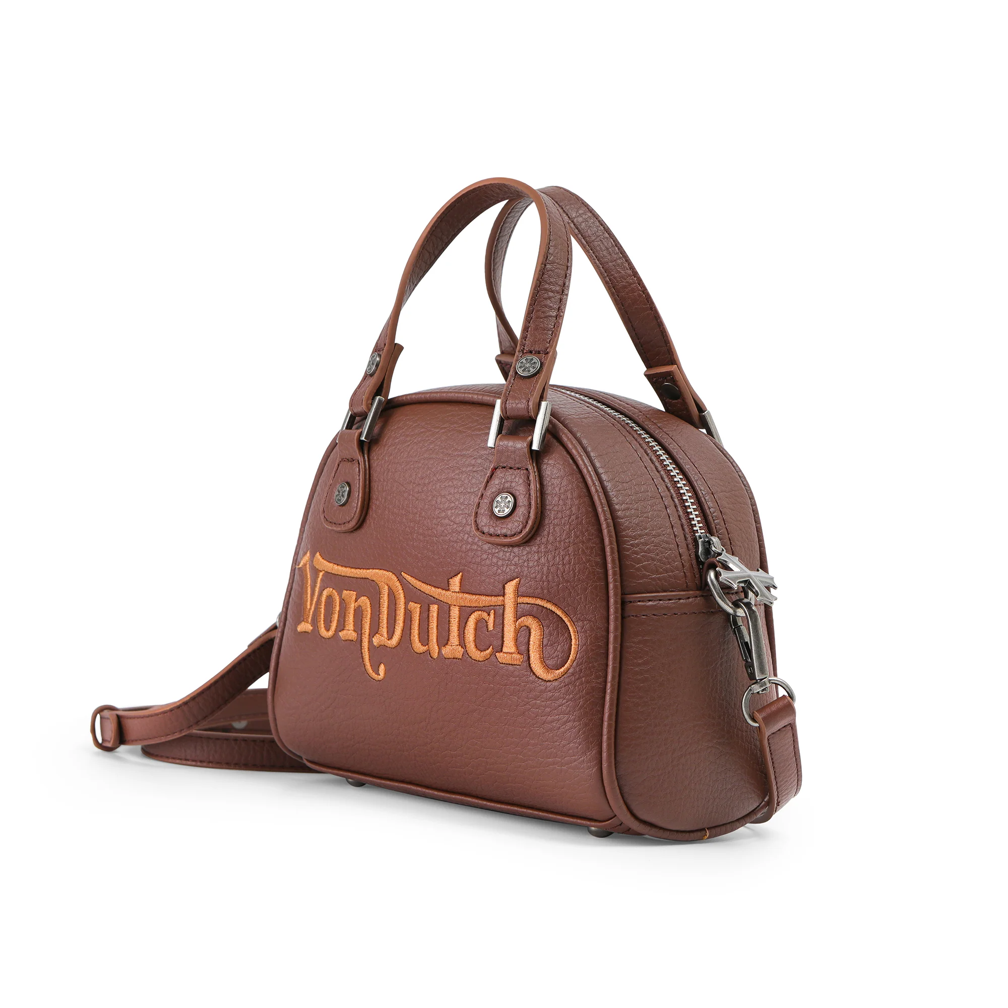 227-chopper-cross-bowling-bag-brown-cream-orange-2.webp Chopper Cross Bowling Bag - Brown & Cream Orange