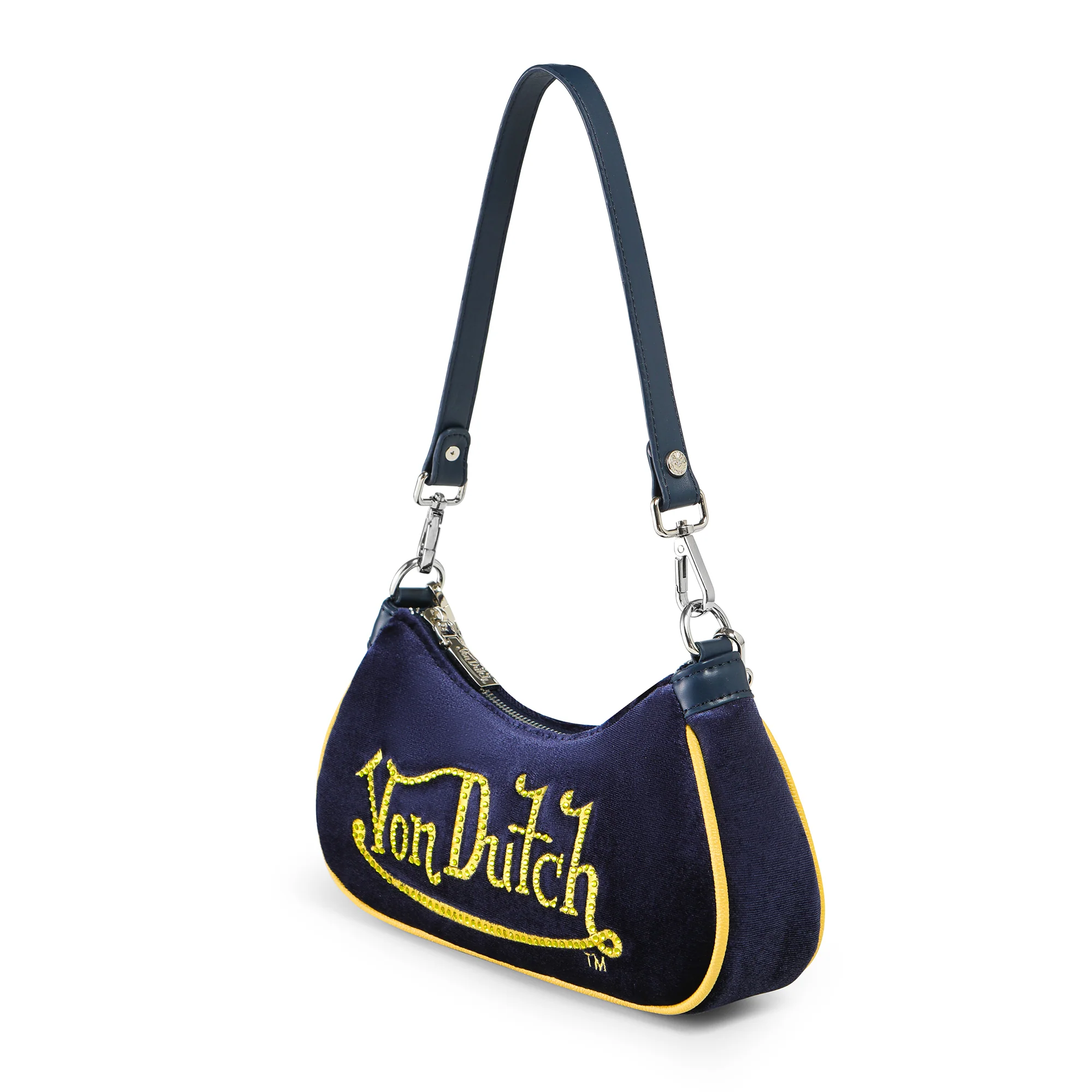 2505-von-dutch-blue-yellow-rhinestone-velvet-shoulder-bag-3.webp Von Dutch Blue & Yellow Rhinestone Velvet Shoulder Bag