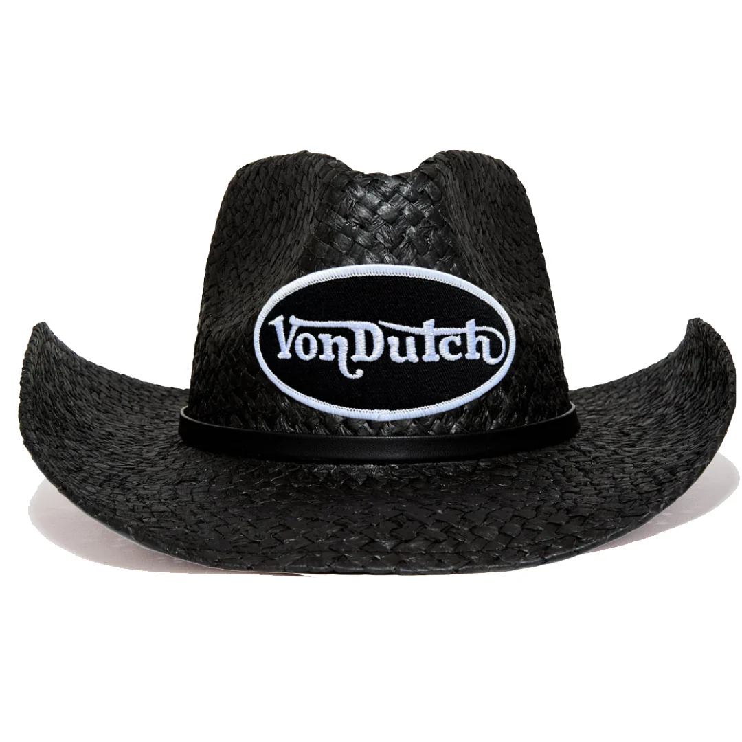 2548-black-white-vintage-ranch-cowboy-hat-1.webp Black & White Vintage Ranch Cowboy Hat