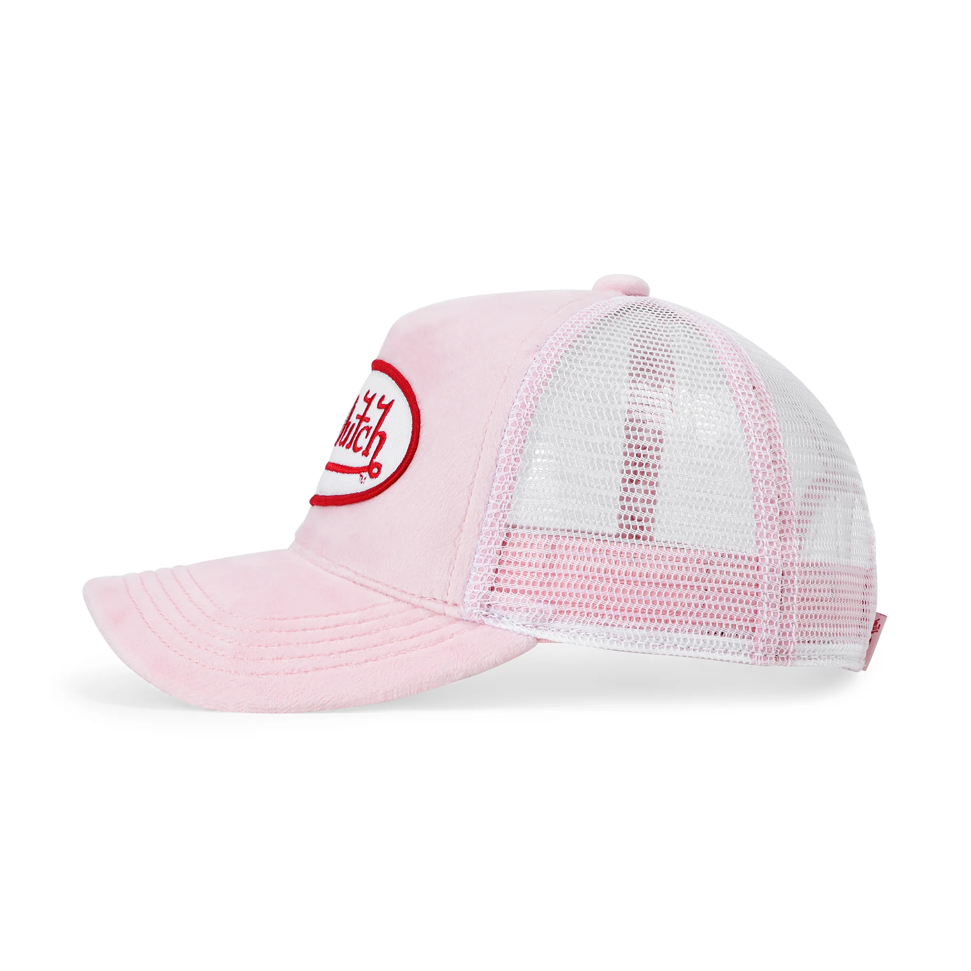 2566-kids-velvet-trucker-hat-pink-crush-2.webp Kids Velvet Trucker Hat - Pink Crush