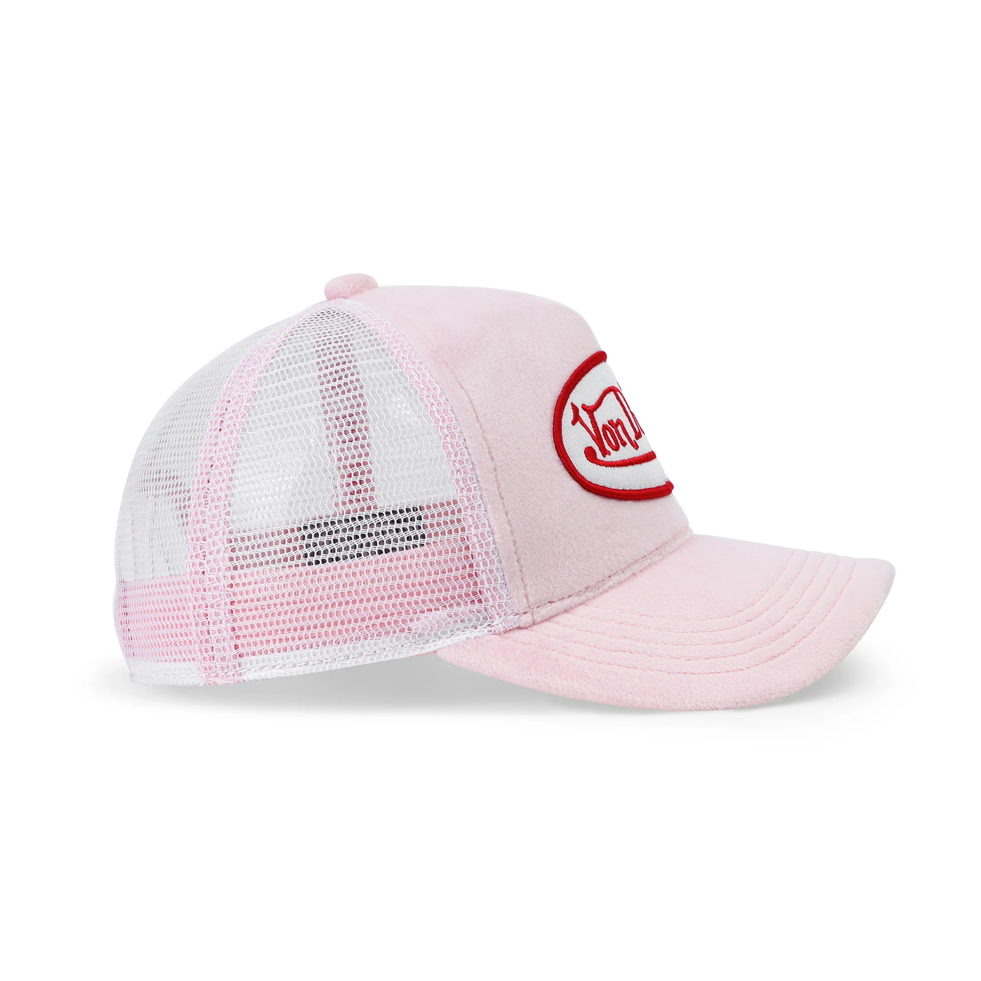 2566-kids-velvet-trucker-hat-pink-crush-3.webp Kids Velvet Trucker Hat - Pink Crush