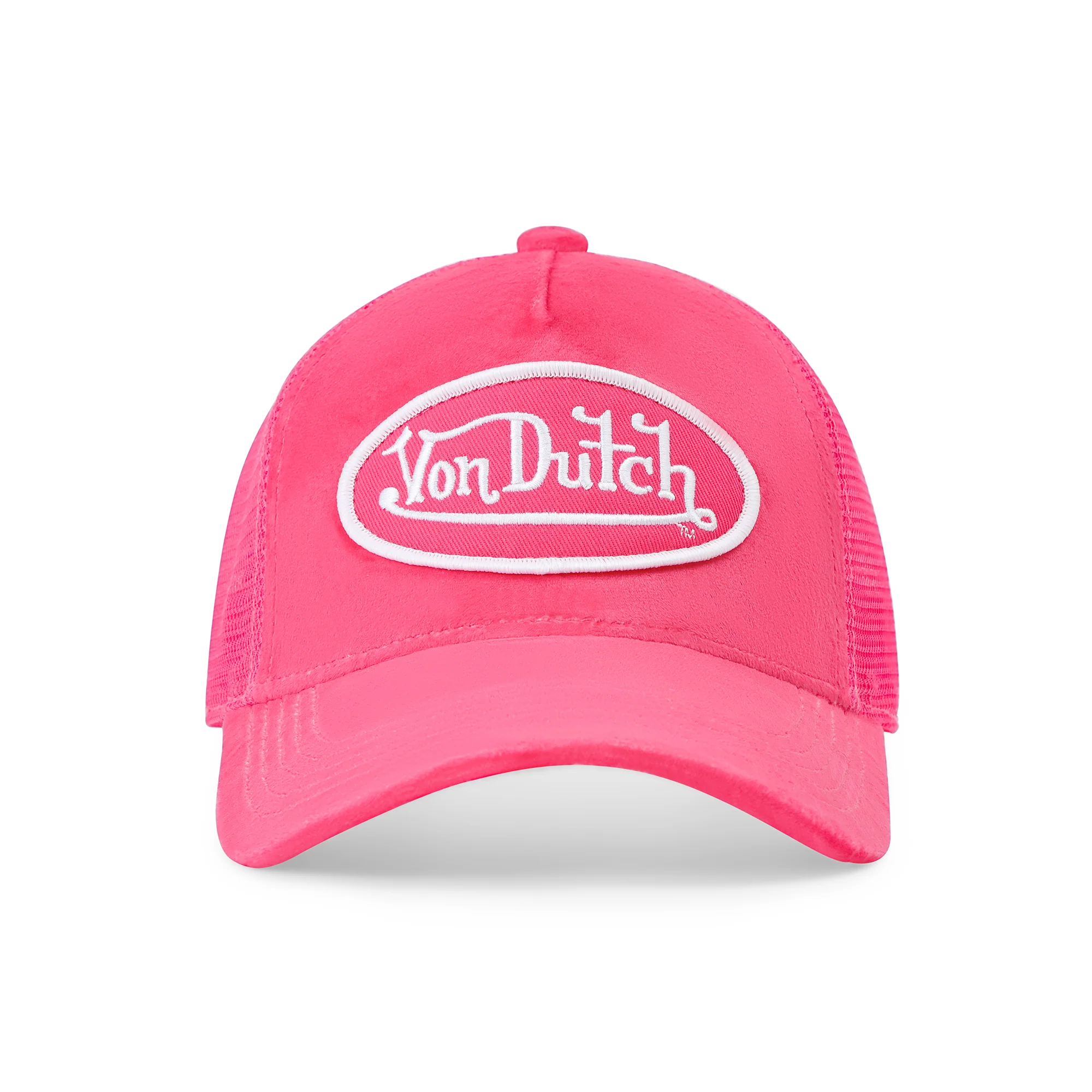 2567-kids-velvet-trucker-hat-hot-pink-crush-1.webp Kids Velvet Trucker Hat - Hot Pink Crush