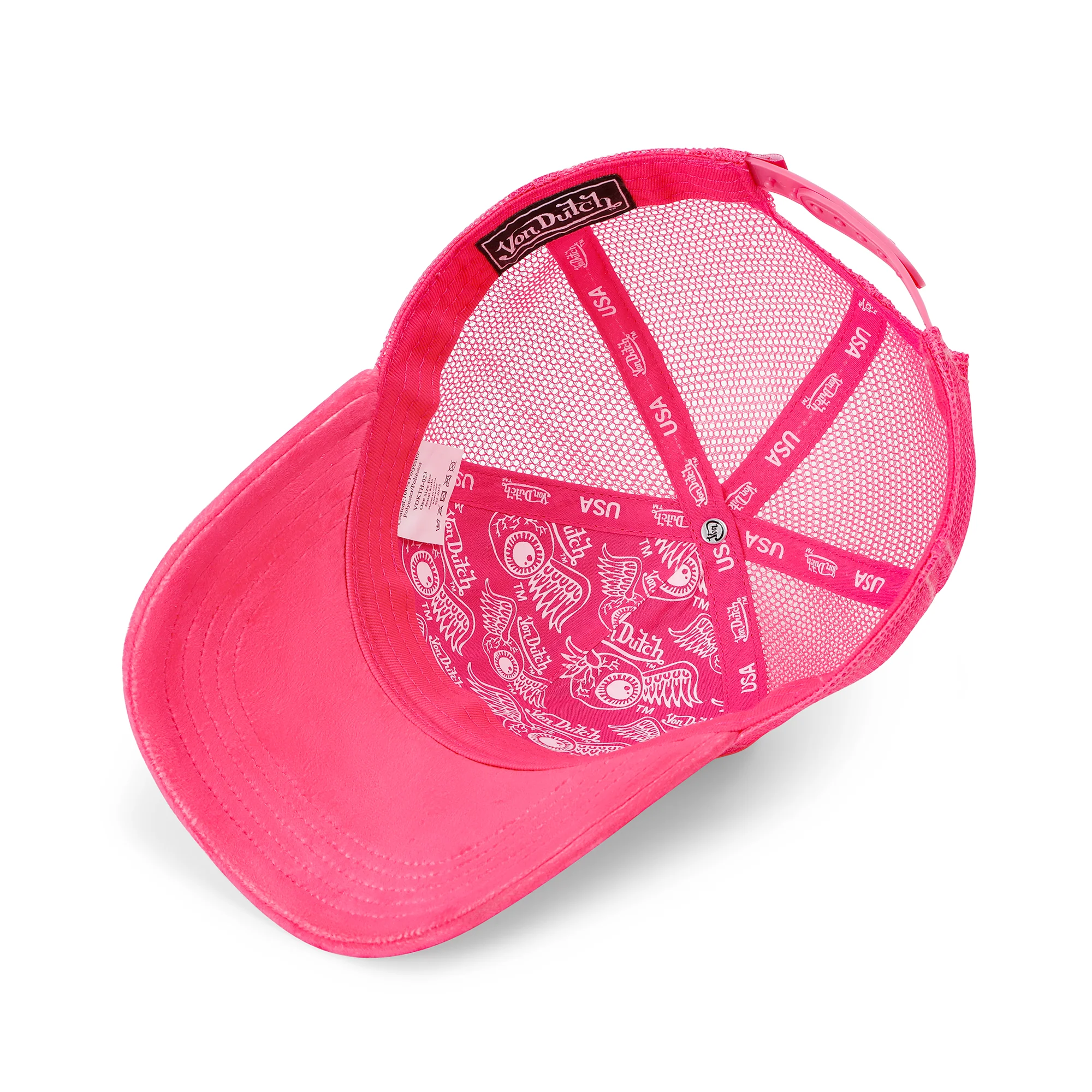 2567-kids-velvet-trucker-hat-hot-pink-crush-4.webp Kids Velvet Trucker Hat - Hot Pink Crush