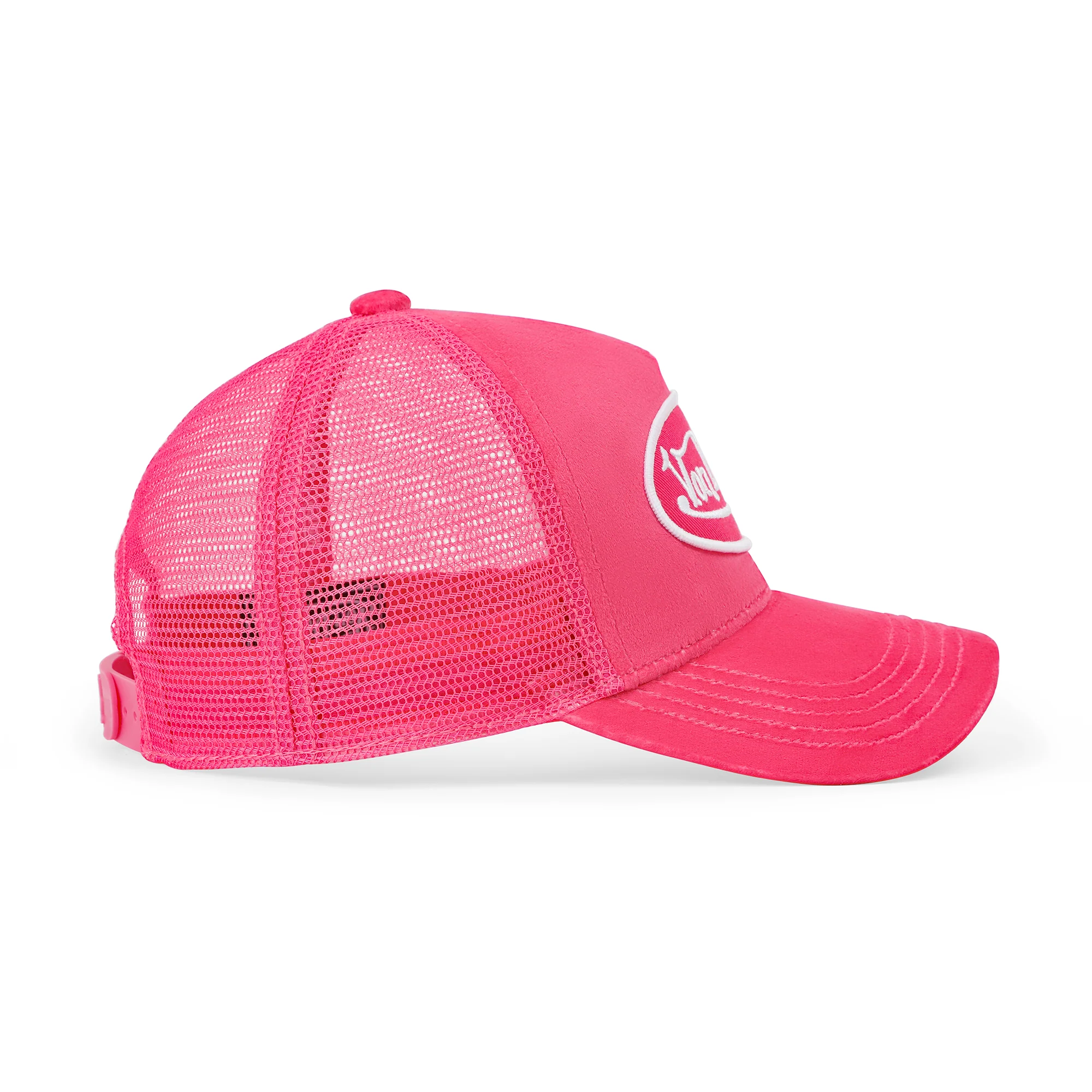 2567-kids-velvet-trucker-hat-hot-pink-crush-6.webp Kids Velvet Trucker Hat - Hot Pink Crush