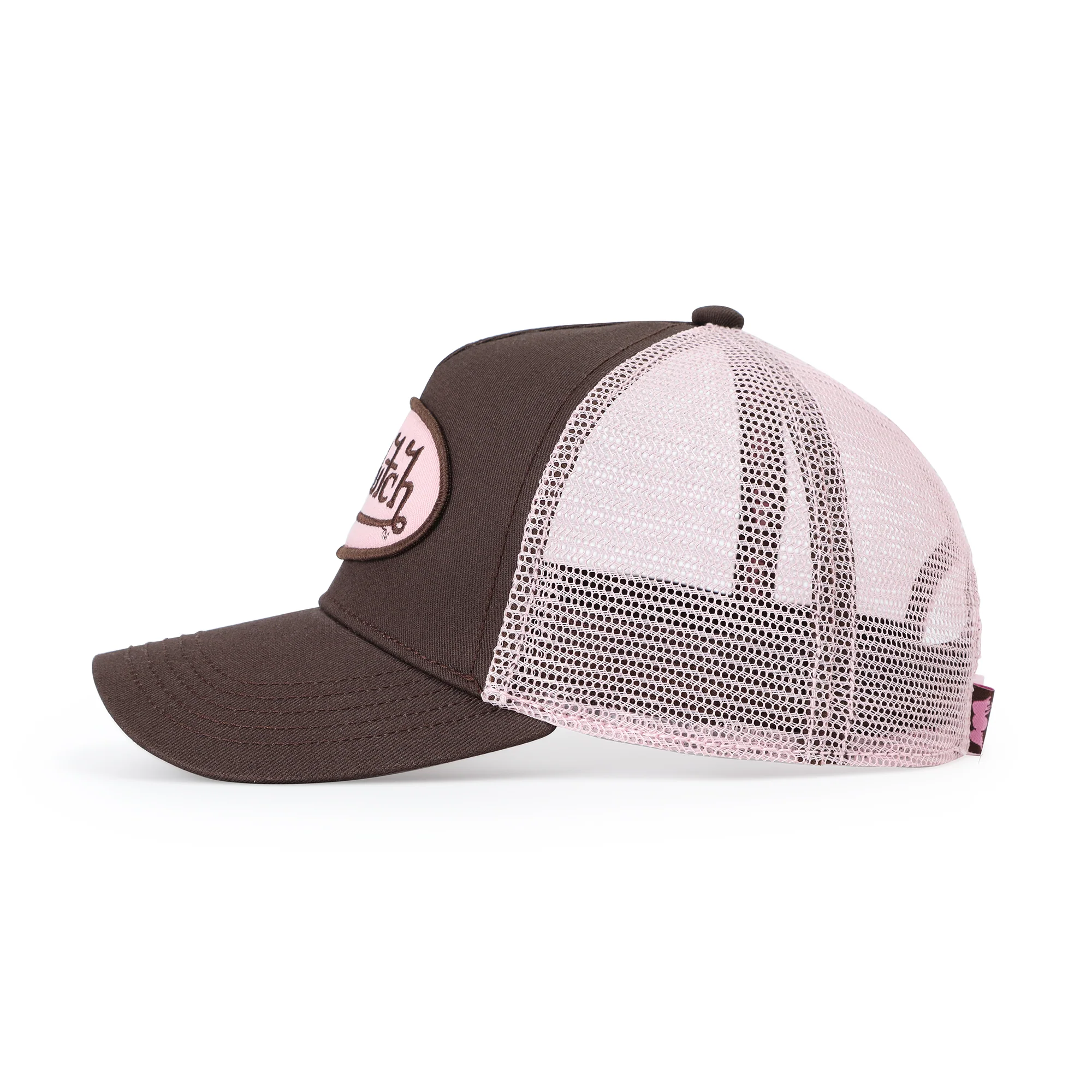 2574-kids-classic-trucker-hat-brown-pink-2.webp Kids Classic Trucker Hat - Brown & Pink