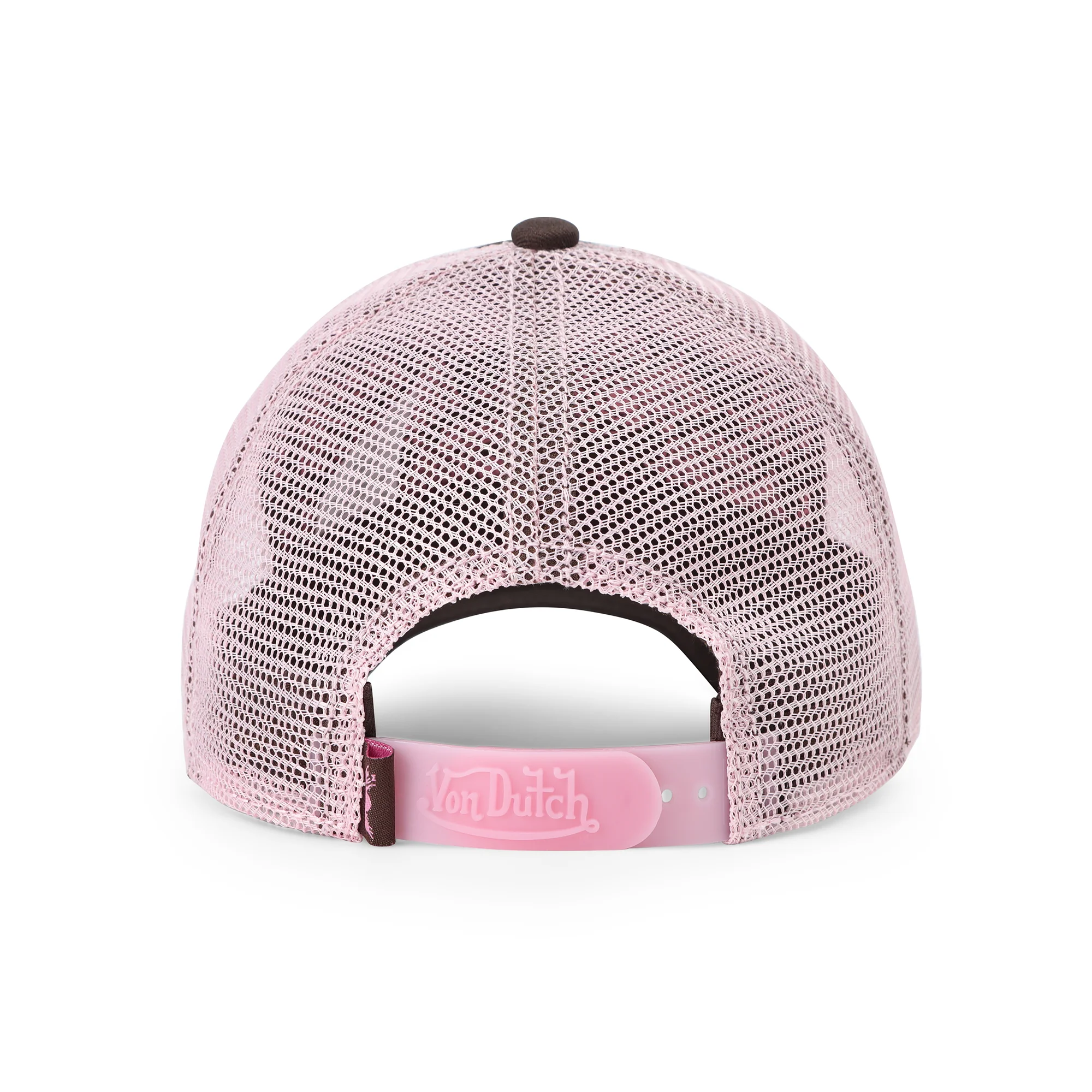 2574-kids-classic-trucker-hat-brown-pink-7.webp Kids Classic Trucker Hat - Brown & Pink