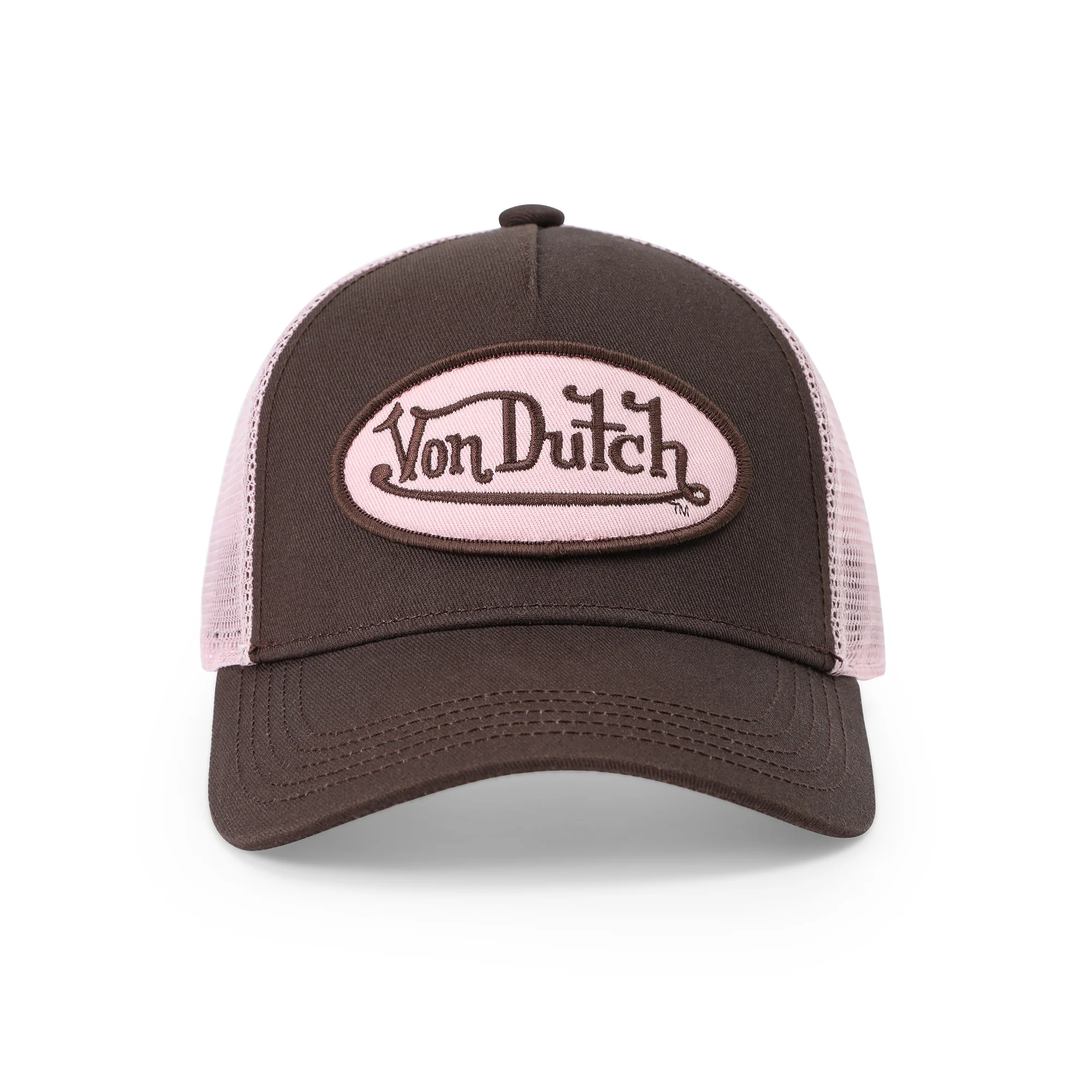 2574-kids-classic-trucker-hat-brown-pink-8.webp Kids Classic Trucker Hat - Brown & Pink