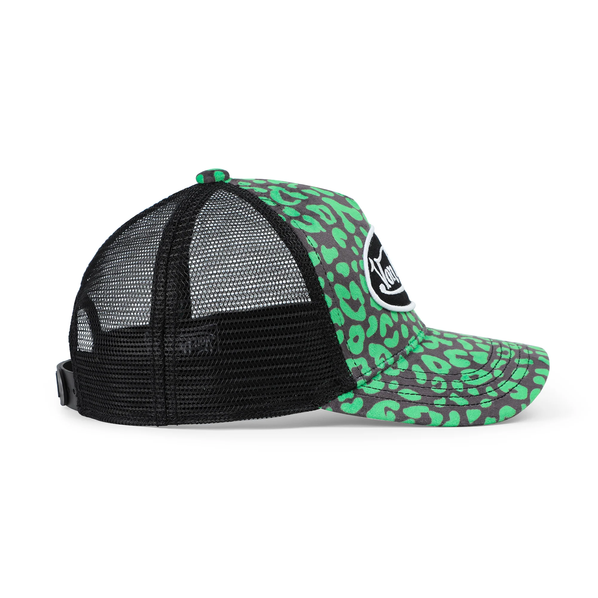 2575-kids-velvet-trucker-hat-lime-green-cheetah-5.webp Kids Velvet Trucker Hat - Lime Green Cheetah