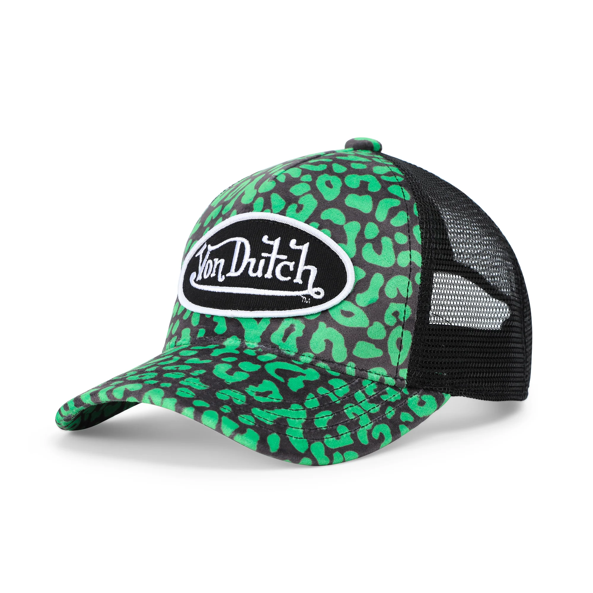 2575-kids-velvet-trucker-hat-lime-green-cheetah-7.webp Kids Velvet Trucker Hat - Lime Green Cheetah