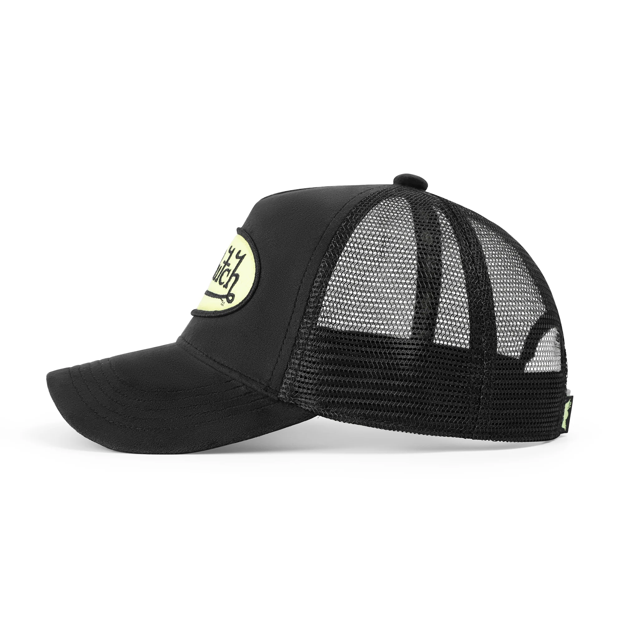2576-kids-velvet-trucker-hat-black-yellow-2.webp Kids Velvet Trucker Hat - Black & Yellow