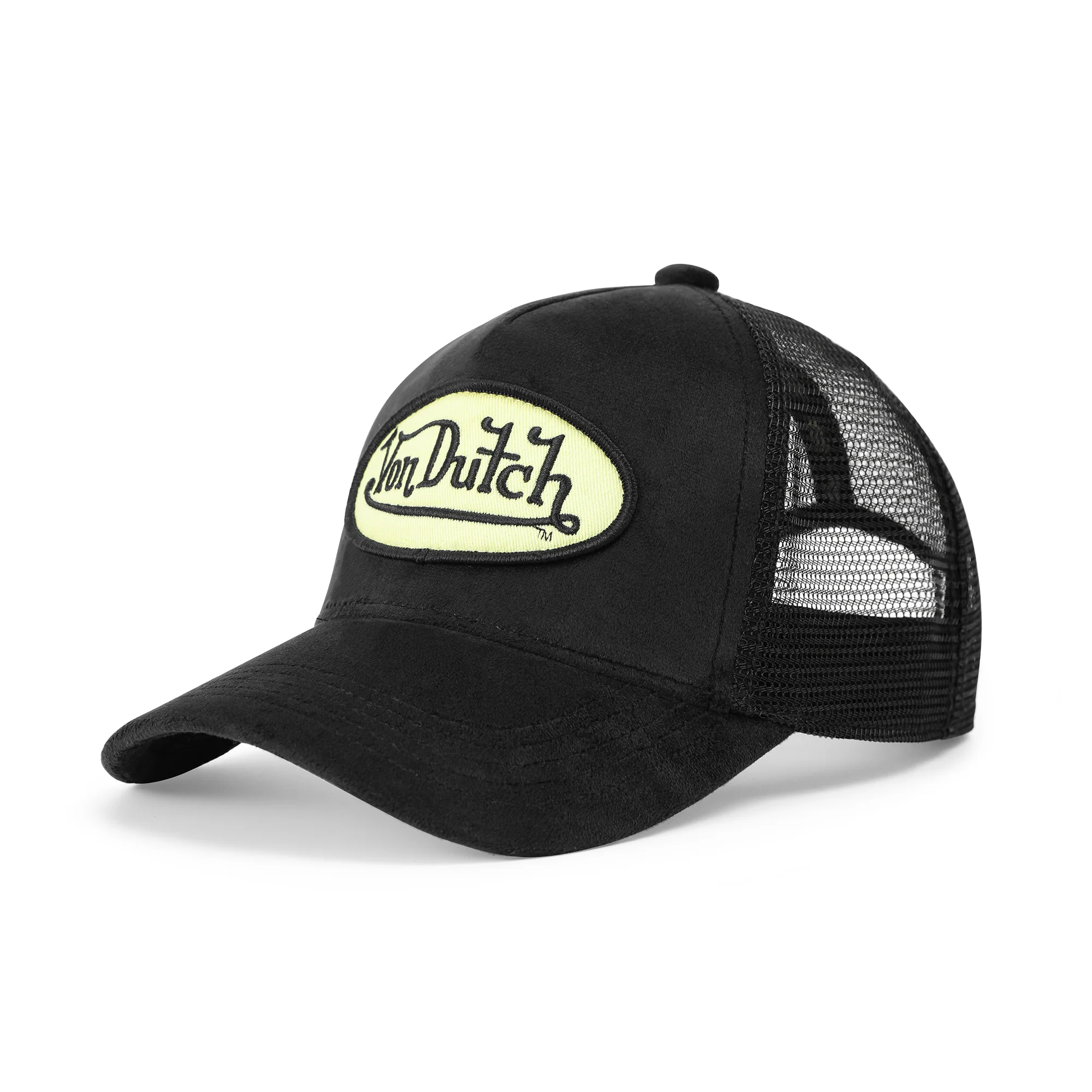 2576-kids-velvet-trucker-hat-black-yellow-7.webp Kids Velvet Trucker Hat - Black & Yellow