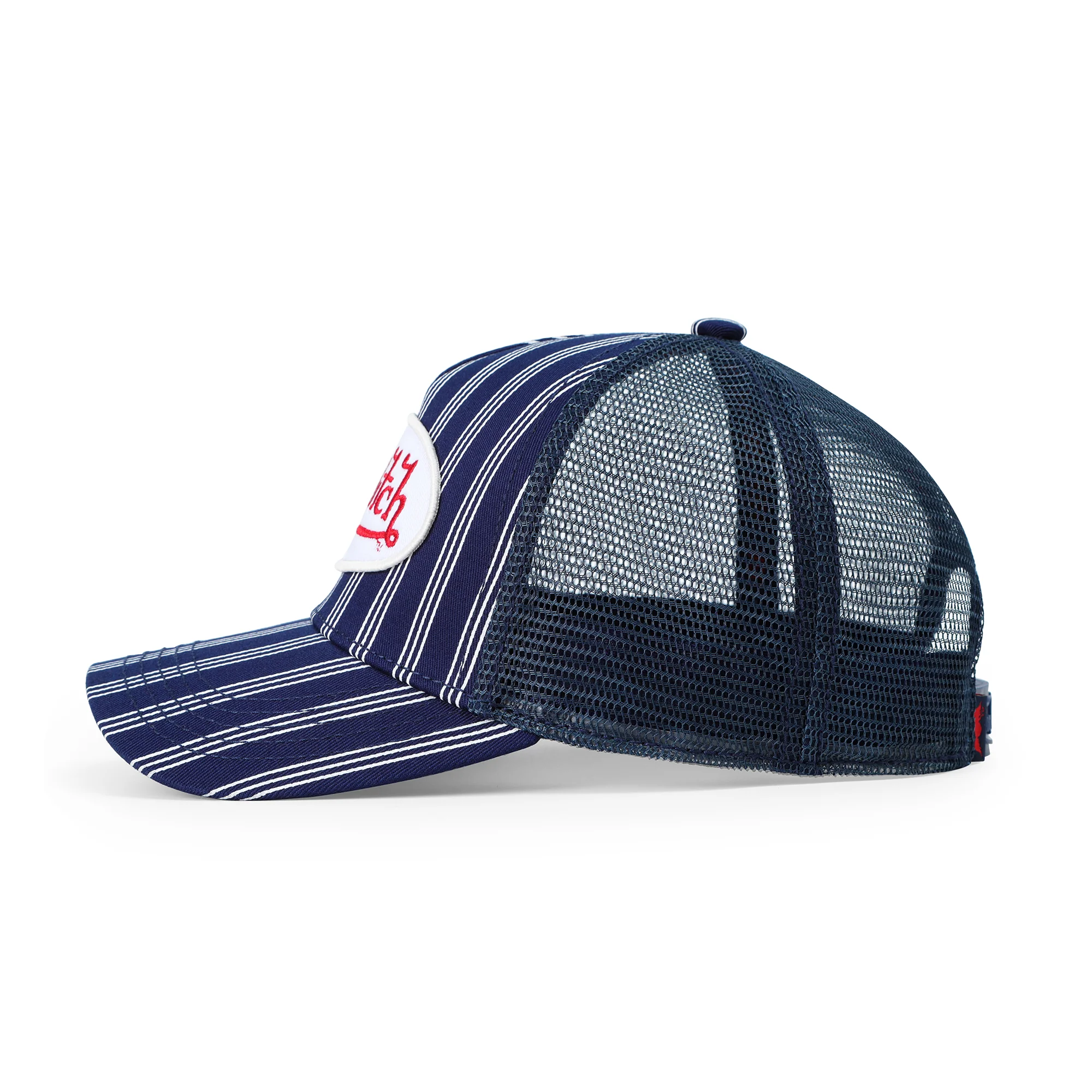 2577-kids-classic-trucker-hat-navy-white-stripe-2.webp Kids Classic Trucker Hat - Navy White Stripe