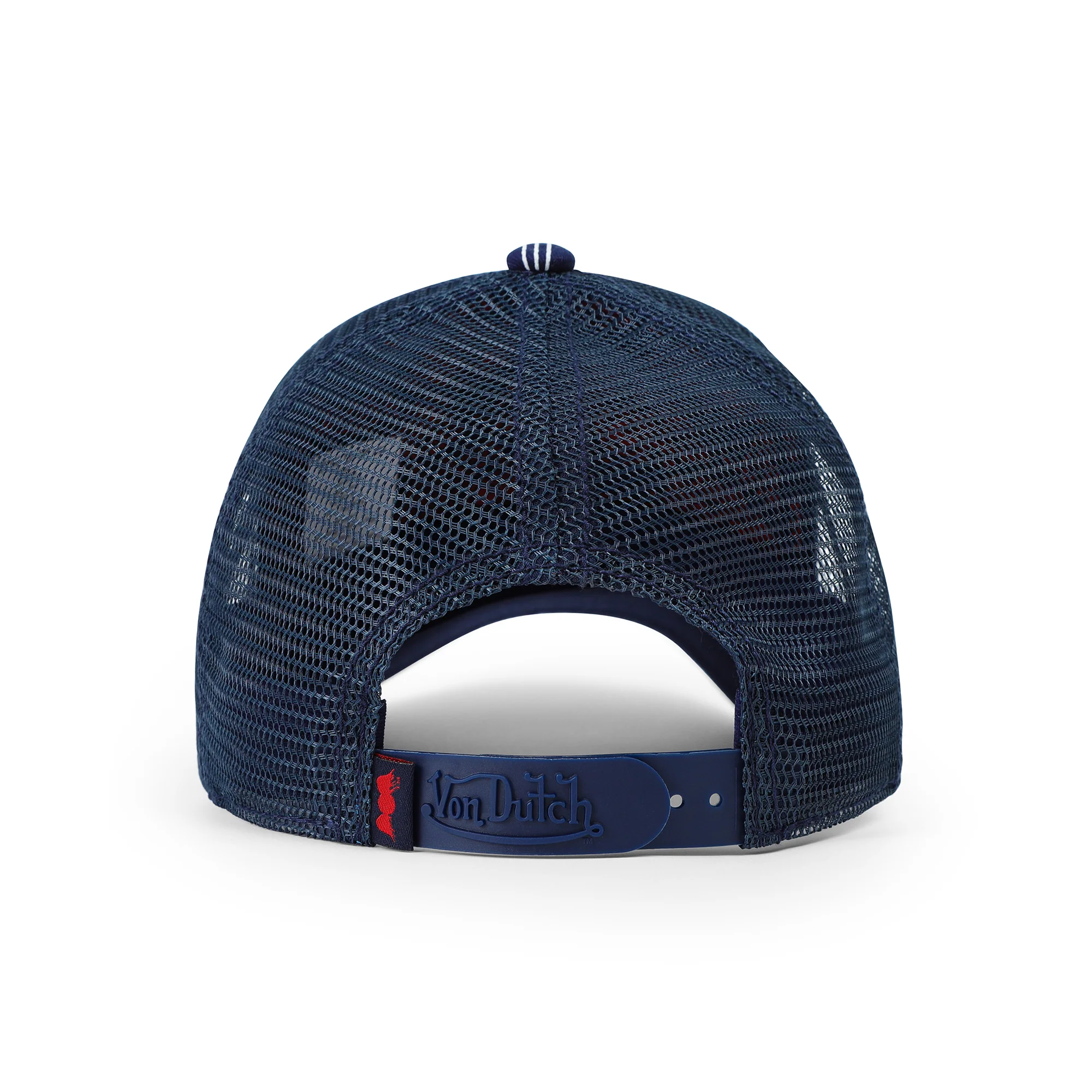 2577-kids-classic-trucker-hat-navy-white-stripe-6.webp Kids Classic Trucker Hat - Navy White Stripe
