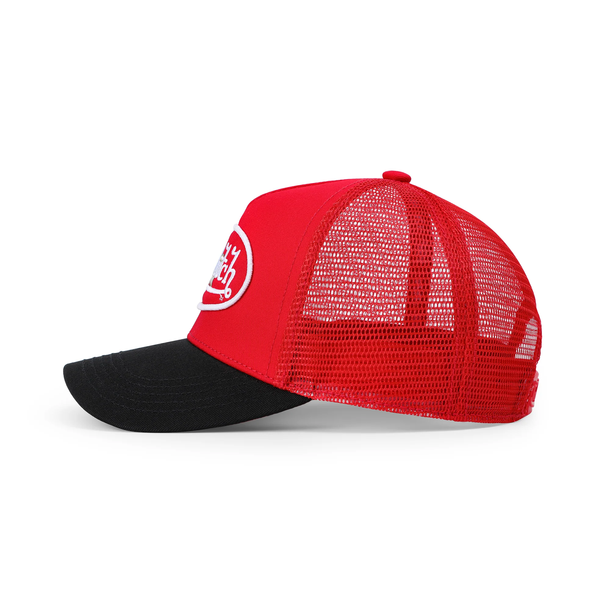 2584-kids-classic-trucker-hat-red-oval-eye-2.webp Kids Classic Trucker Hat - Red Oval Eye