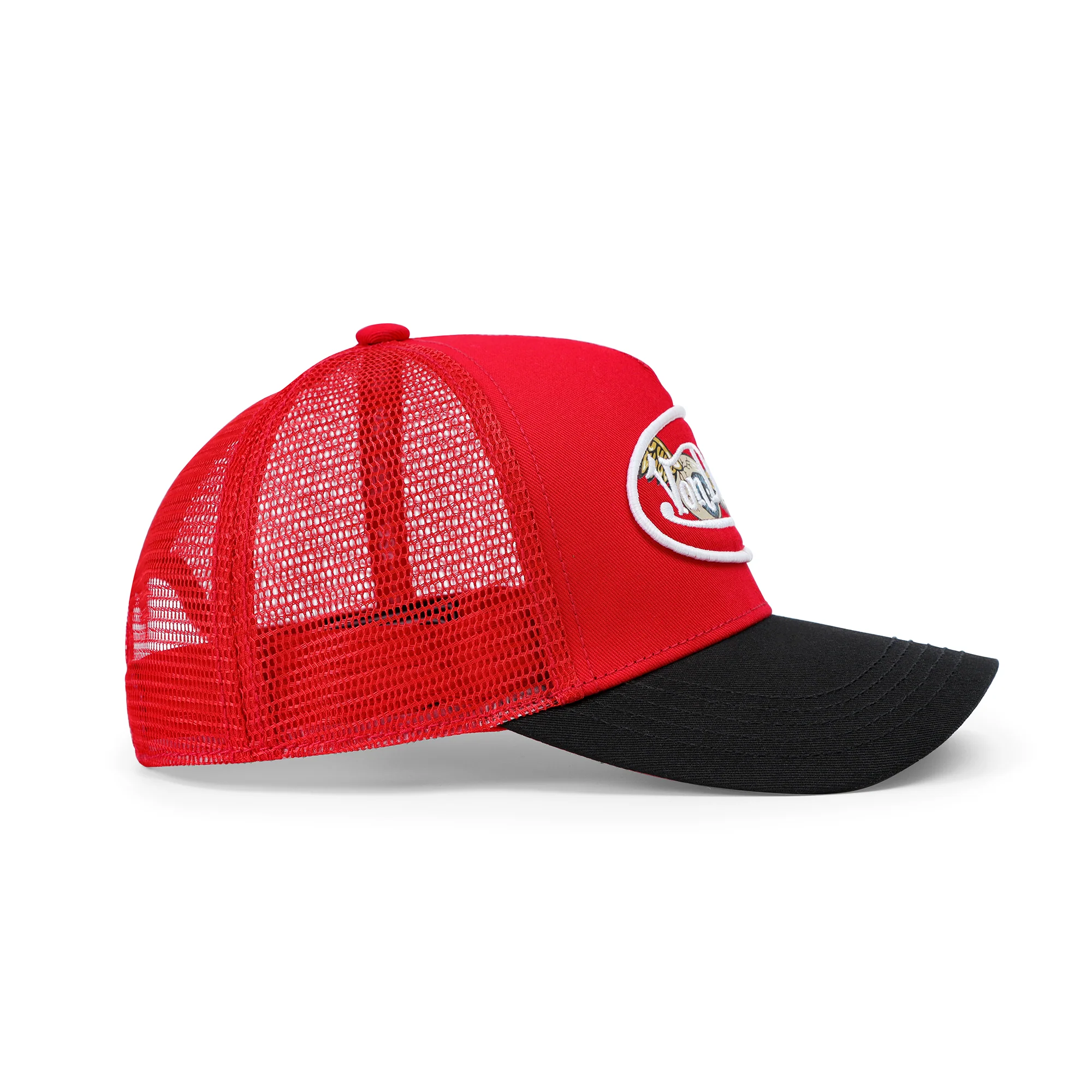 2584-kids-classic-trucker-hat-red-oval-eye-3.webp Kids Classic Trucker Hat - Red Oval Eye