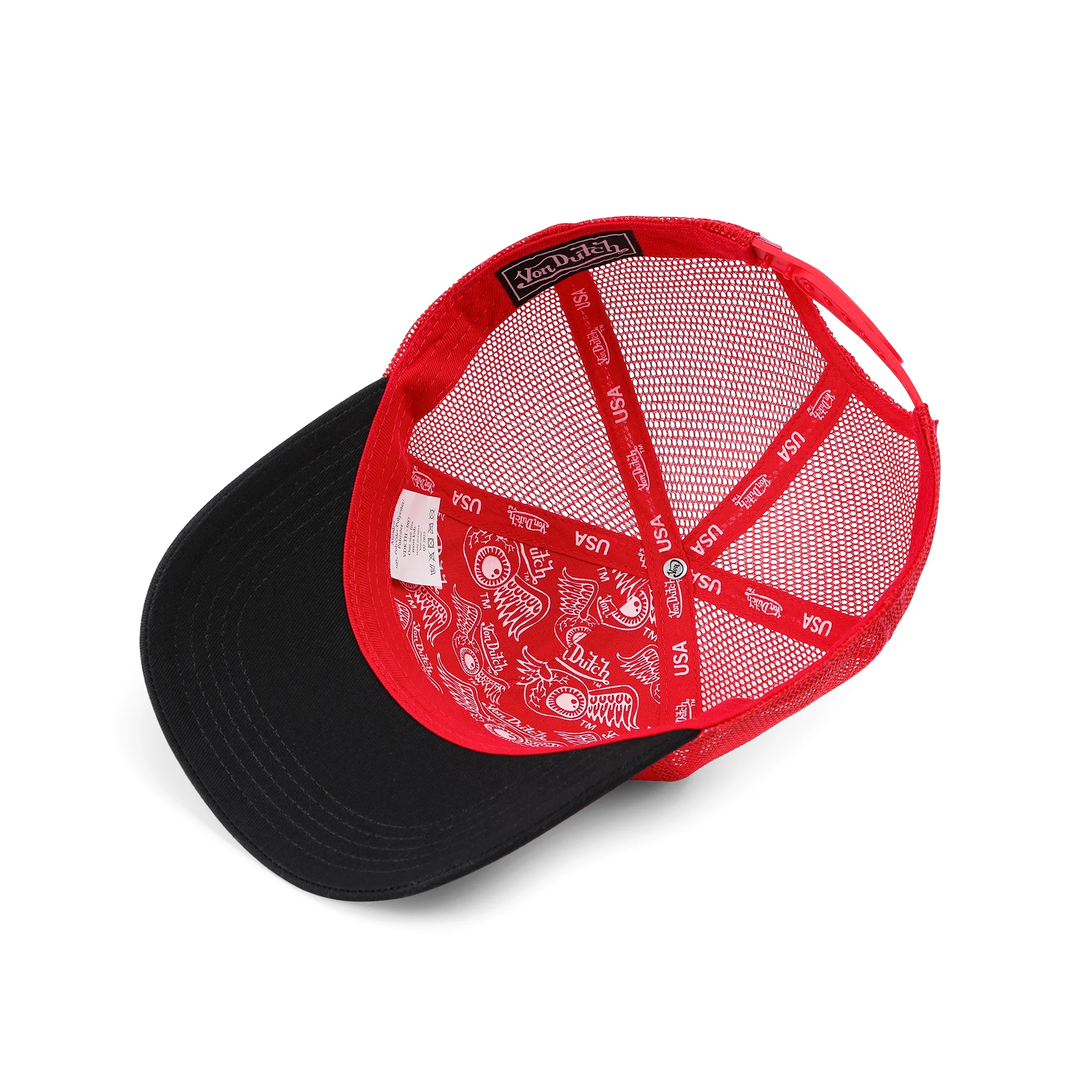 2584-kids-classic-trucker-hat-red-oval-eye-4.webp Kids Classic Trucker Hat - Red Oval Eye