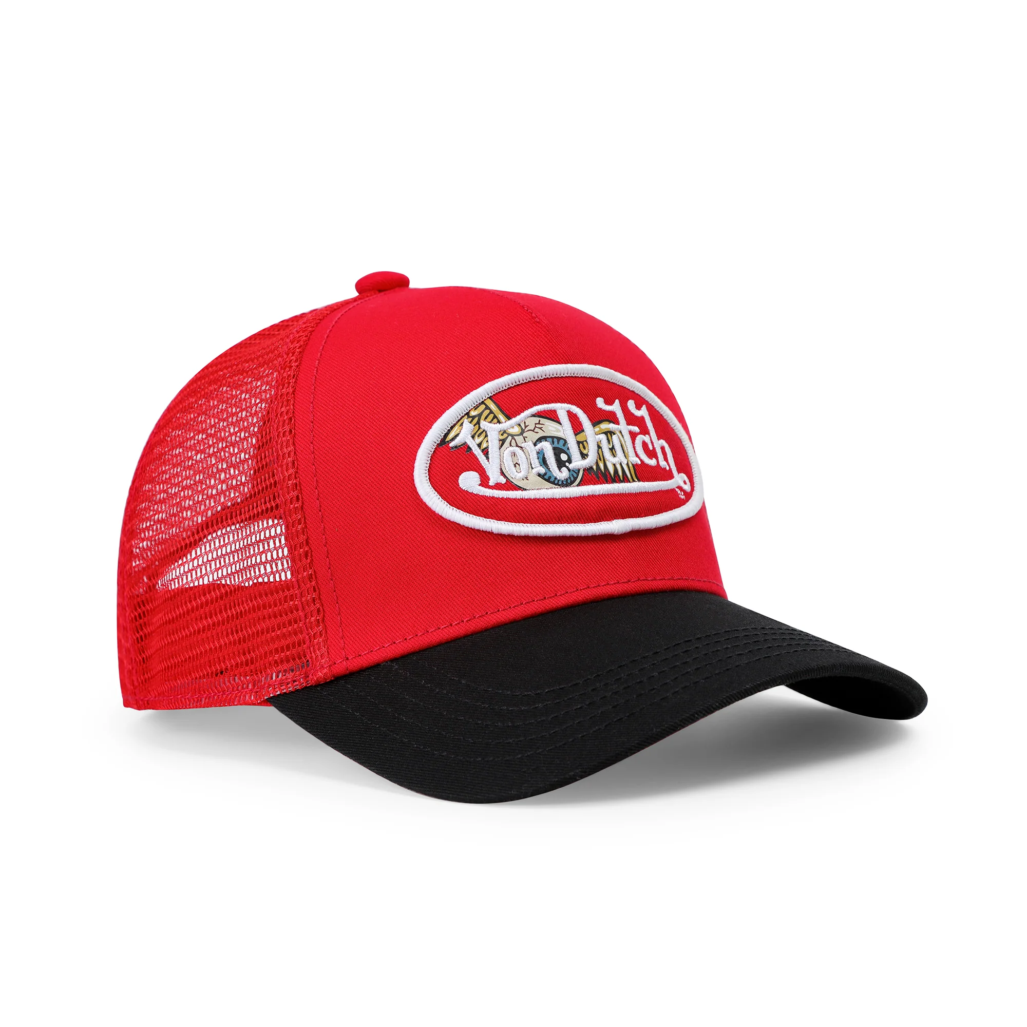 2584-kids-classic-trucker-hat-red-oval-eye-5.webp Kids Classic Trucker Hat - Red Oval Eye