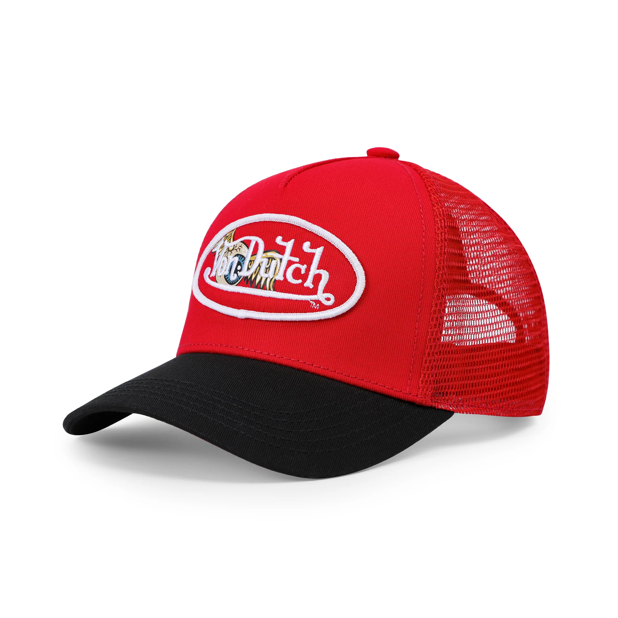 2584-kids-classic-trucker-hat-red-oval-eye-7.webp Kids Classic Trucker Hat - Red Oval Eye