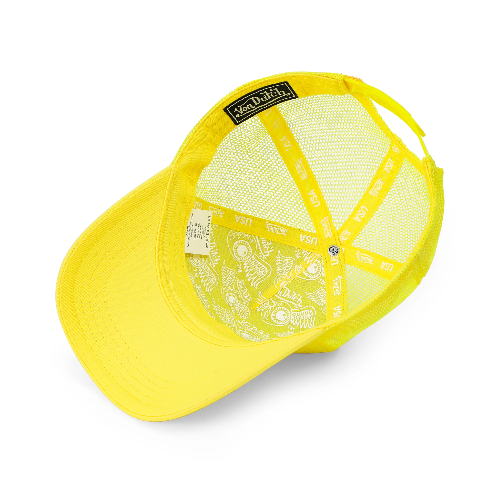 2594-kids-classic-trucker-hat-yellow-lemon-4.webp Kids Classic Trucker Hat - Yellow Lemon