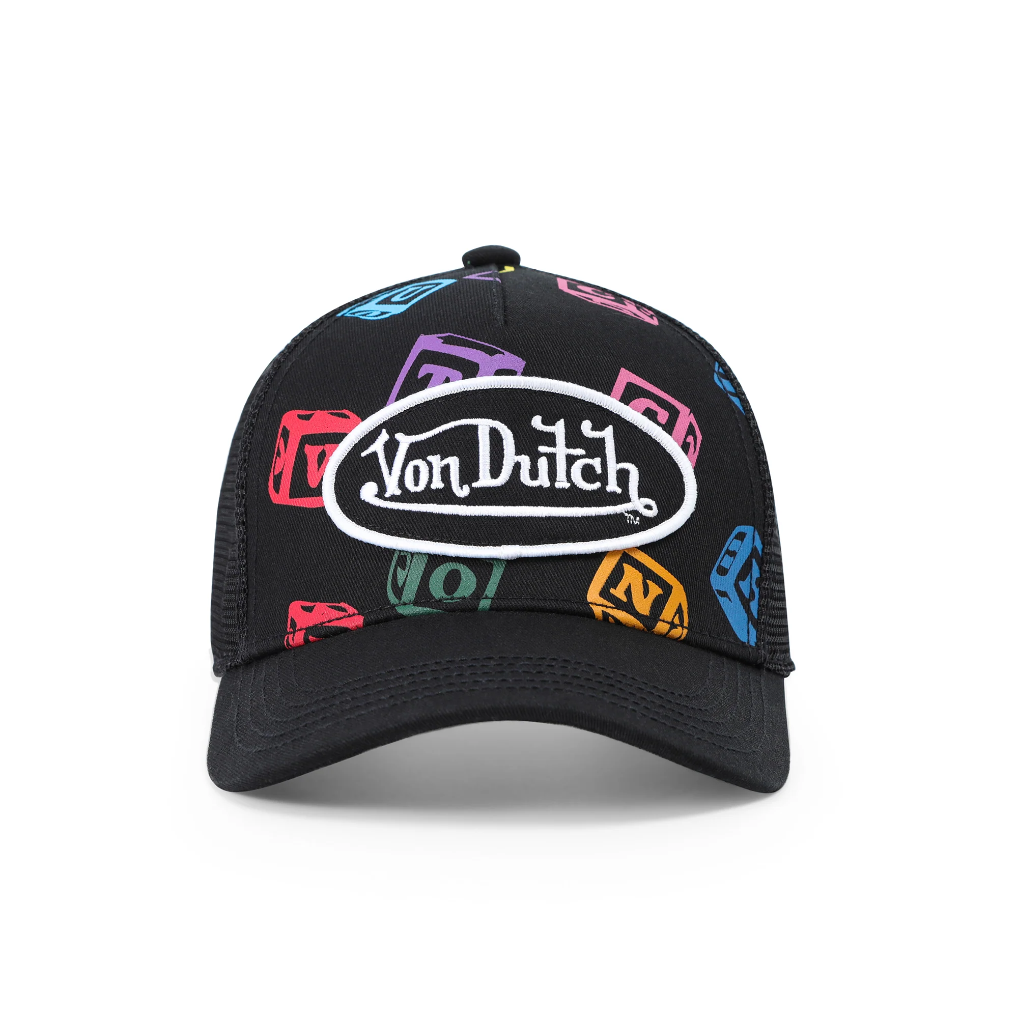 Kids Classic Trucker Hat - Black Blocks