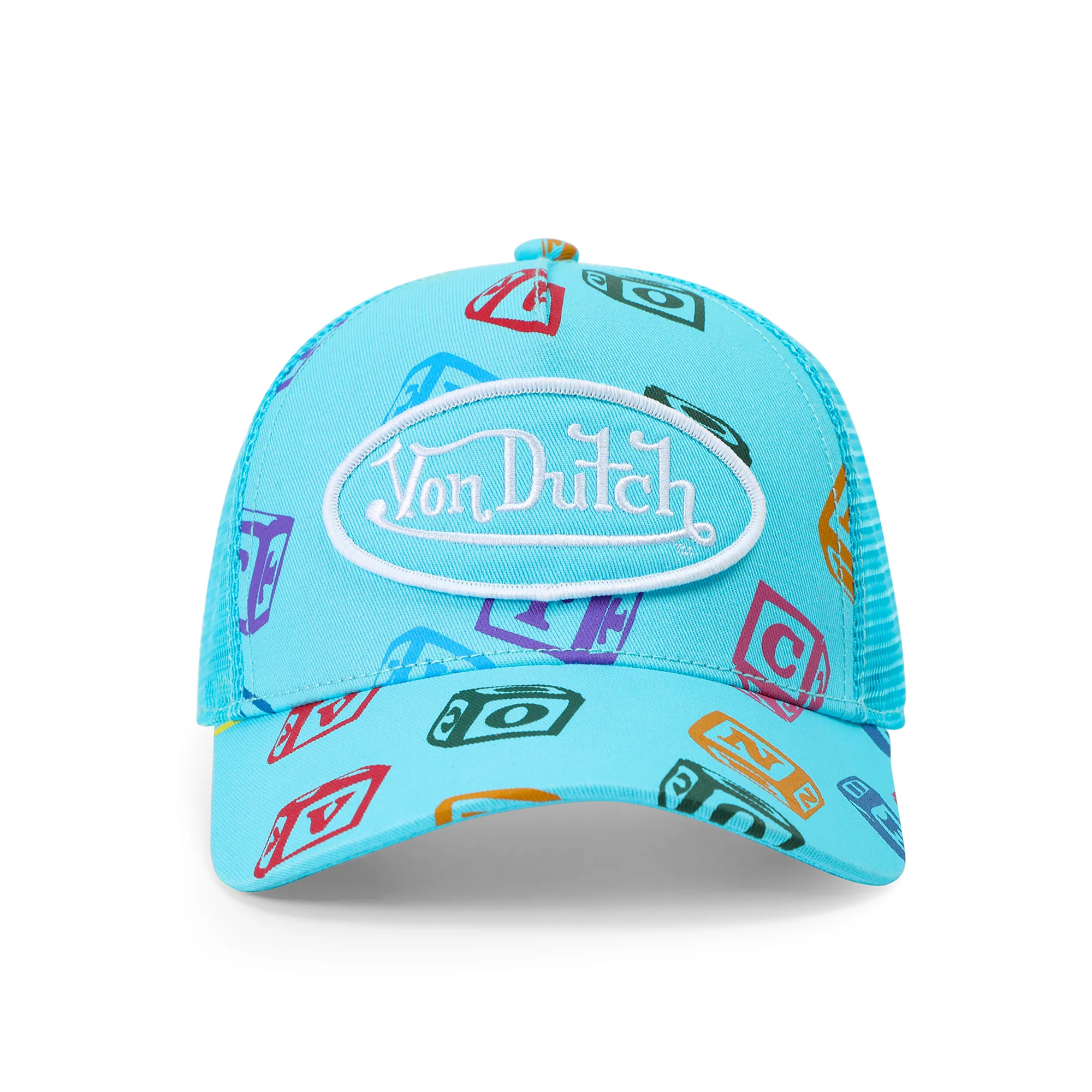 2610-kids-classic-trucker-hat-blue-all-over-blocks-1.webp Kids Classic Trucker Hat - Blue All Over Blocks